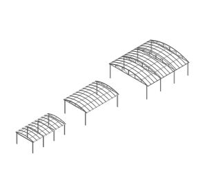 Product: Free Standing Barrel Vault Canopy