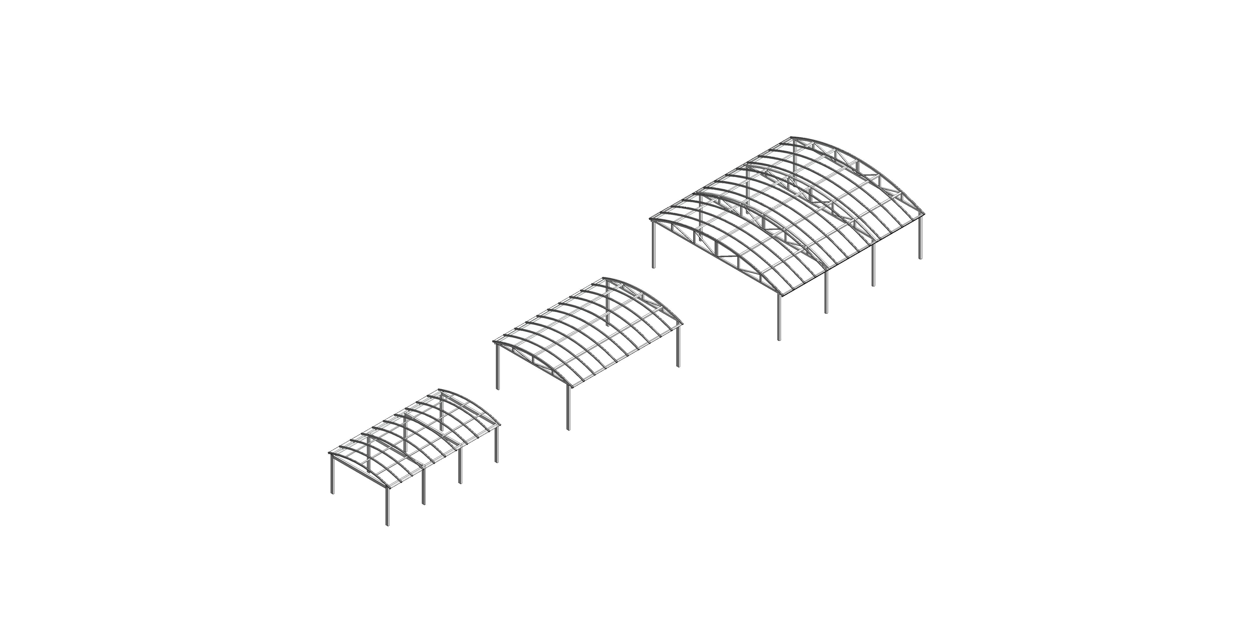 Product: Free Standing Barrel Vault Canopy