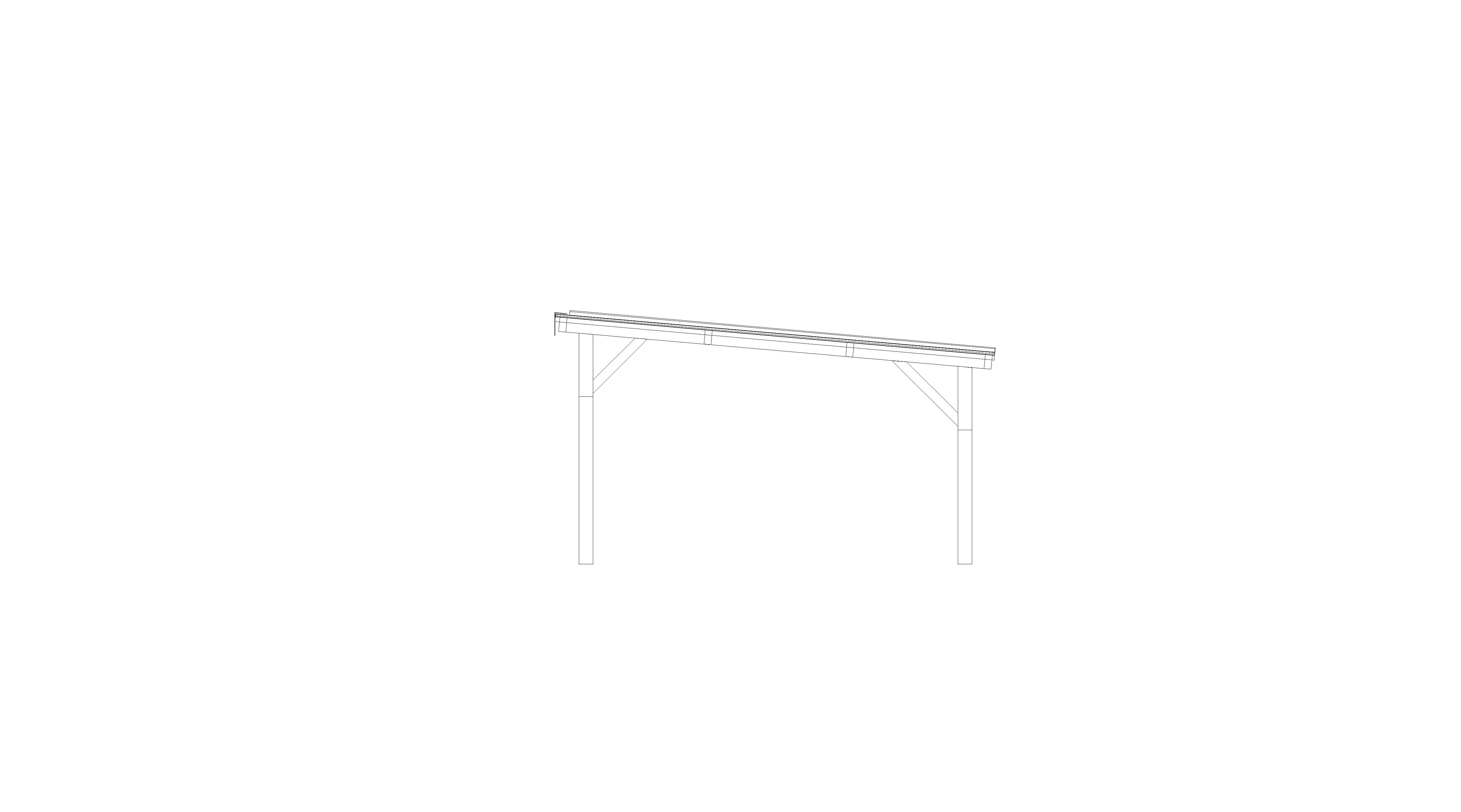 Product: Free Standing Mono Pitch Canopy