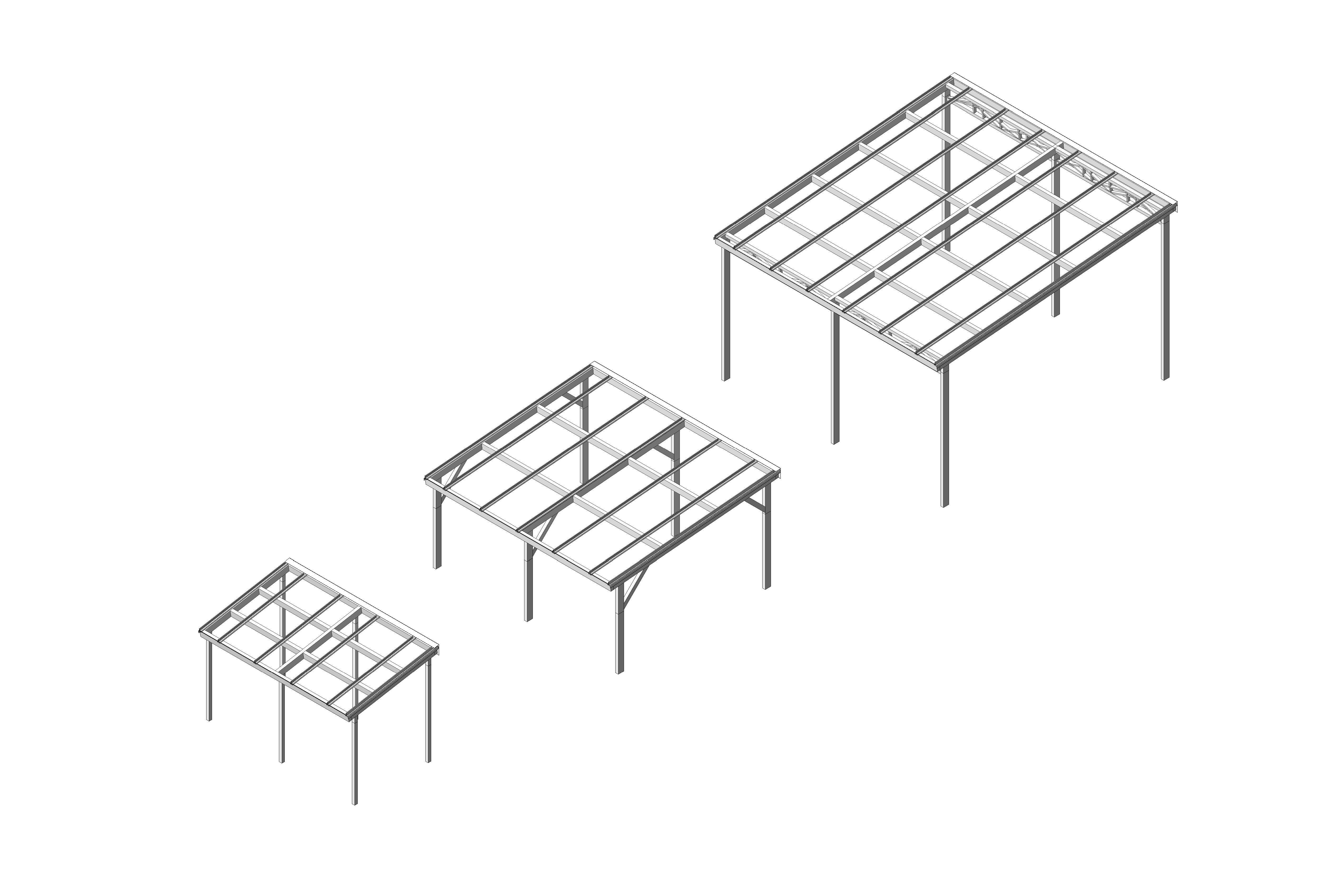 Product: Free Standing Mono Pitch Canopy