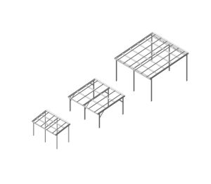 Product: Free Standing Mono Pitch Canopy