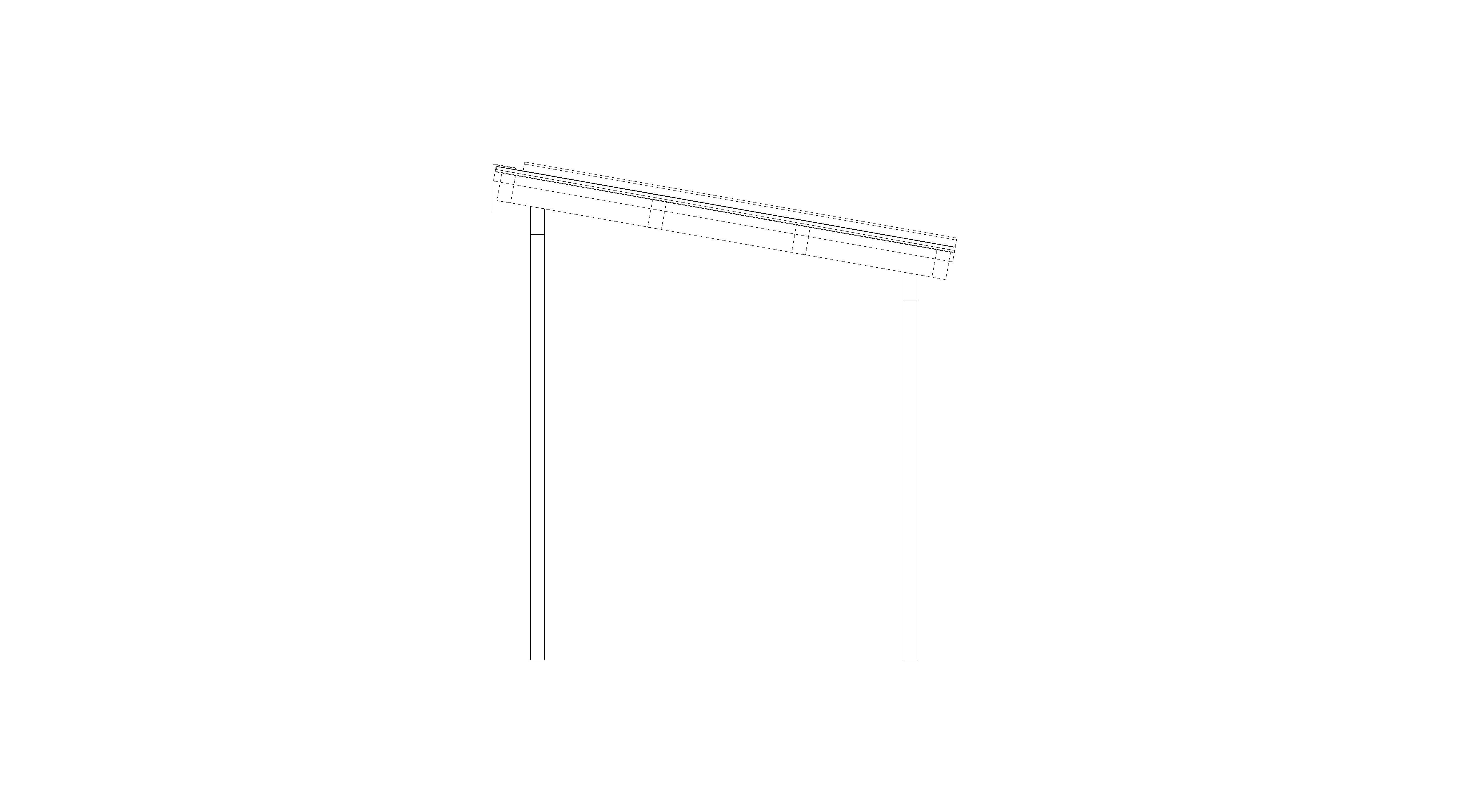 Product: Free Standing Mono Pitch Canopy