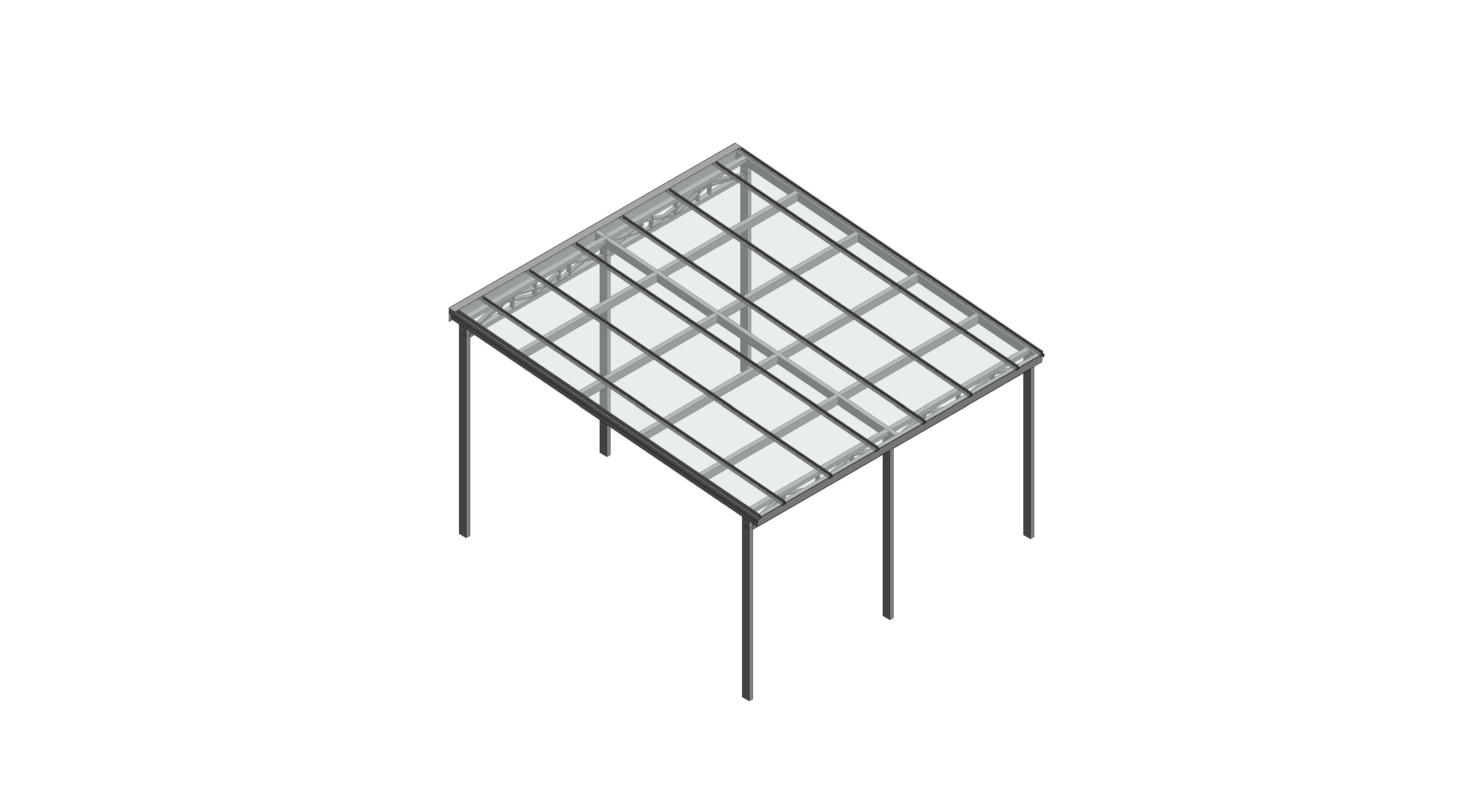 Product: Free Standing Mono Pitch Canopy
