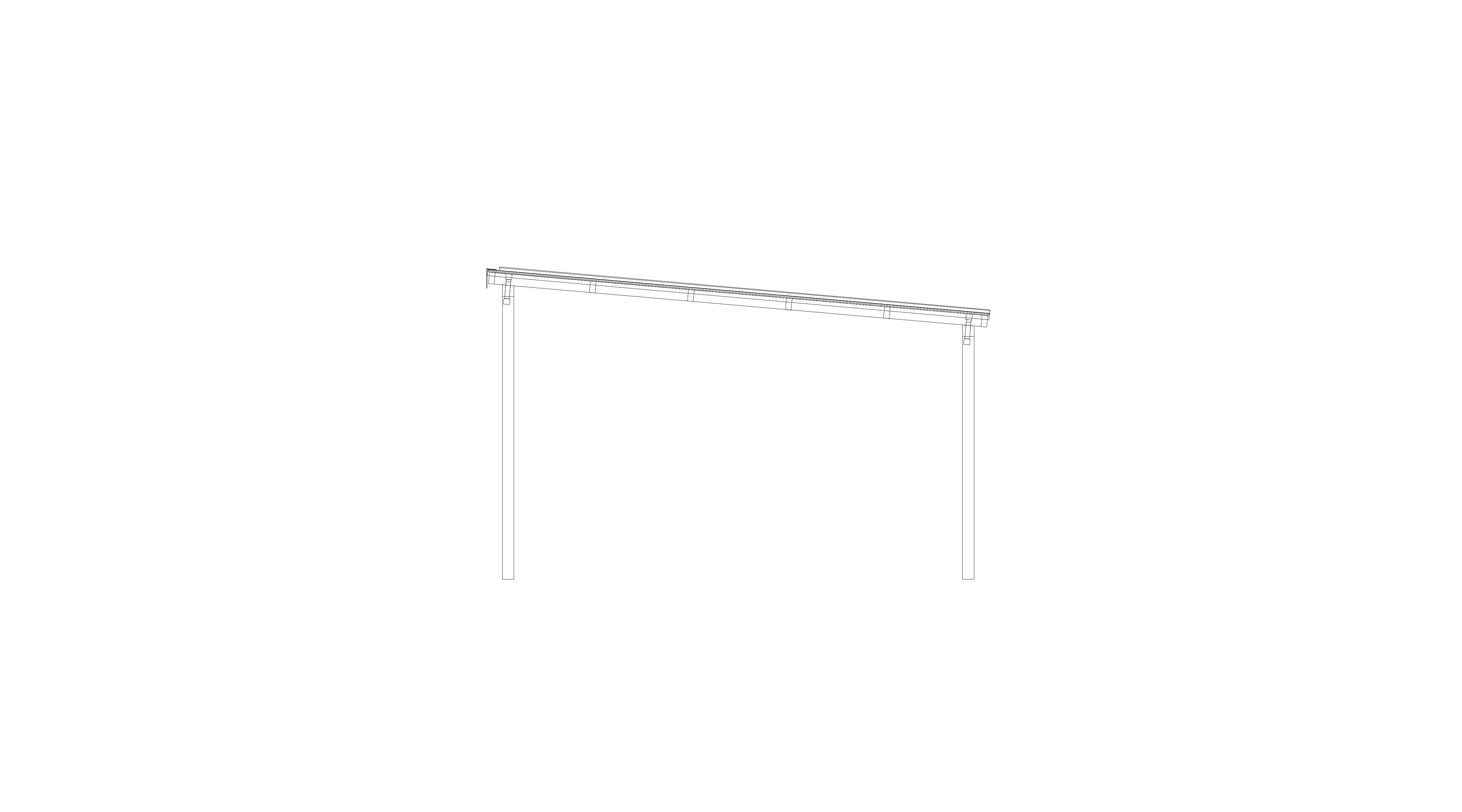 Product: Free Standing Mono Pitch Canopy