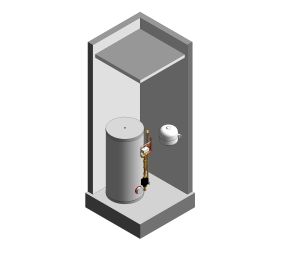 Product: 1 Bed - Cylinder cupboard - (HP PP Cyl Only)