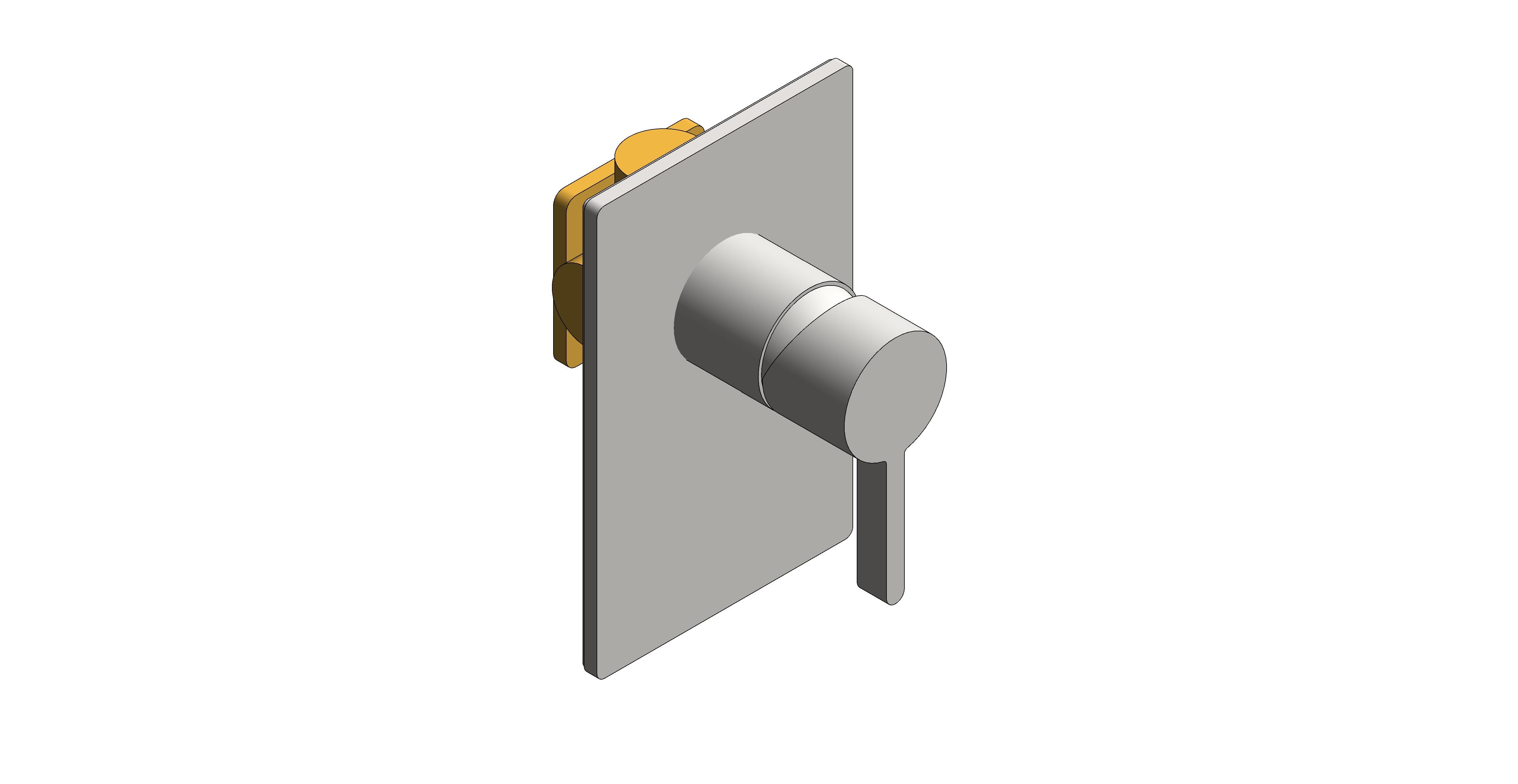 Product: EDIT 1 Outlet Manual Shower Valve, finished in a brushed nickel (IND-EDI145A-BRN)