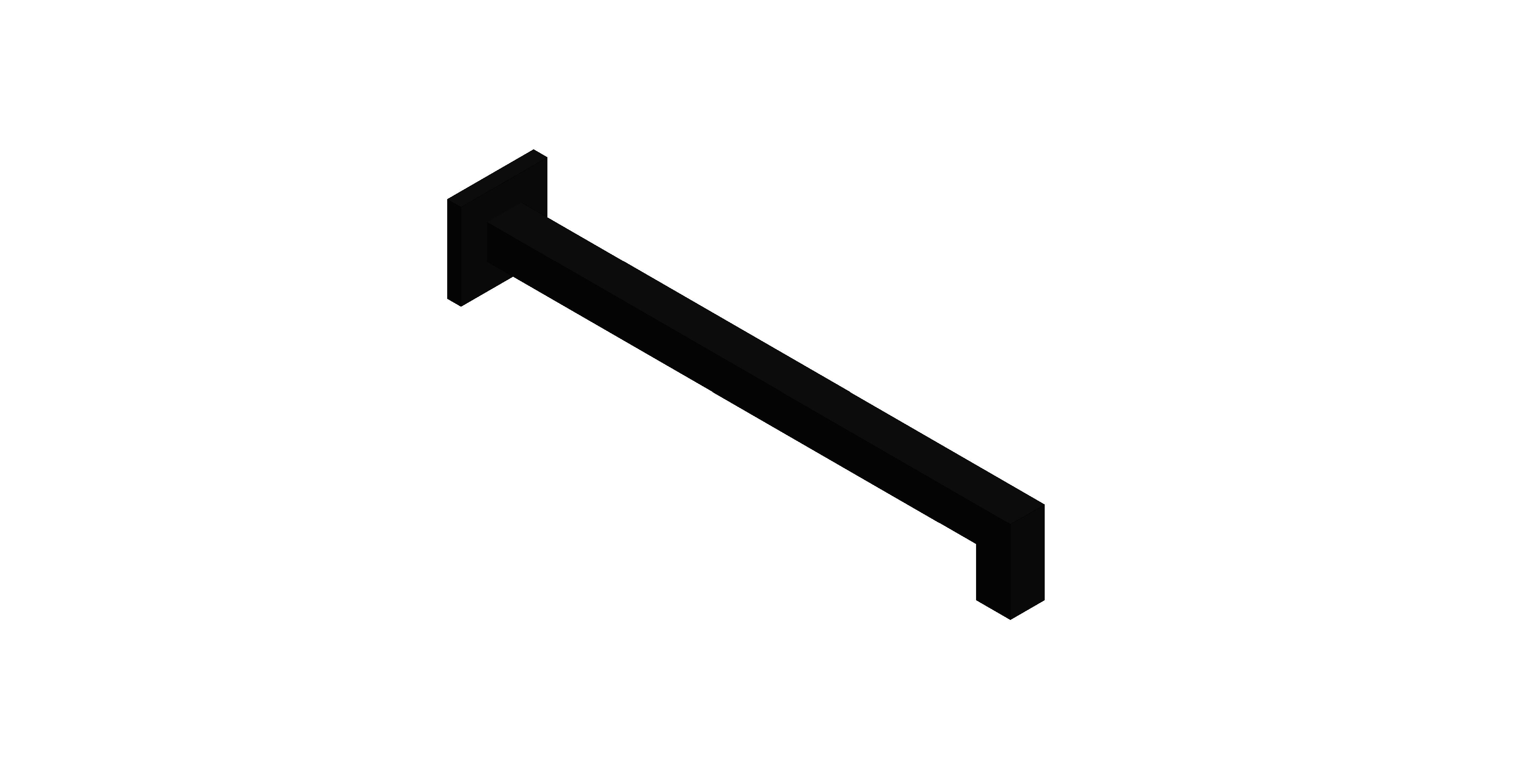 Product: SHOWERING SOLUTIONS Square Easy Fit Shower Arm, finished in a brushed black (IND-EFSA/SQ-BLK)