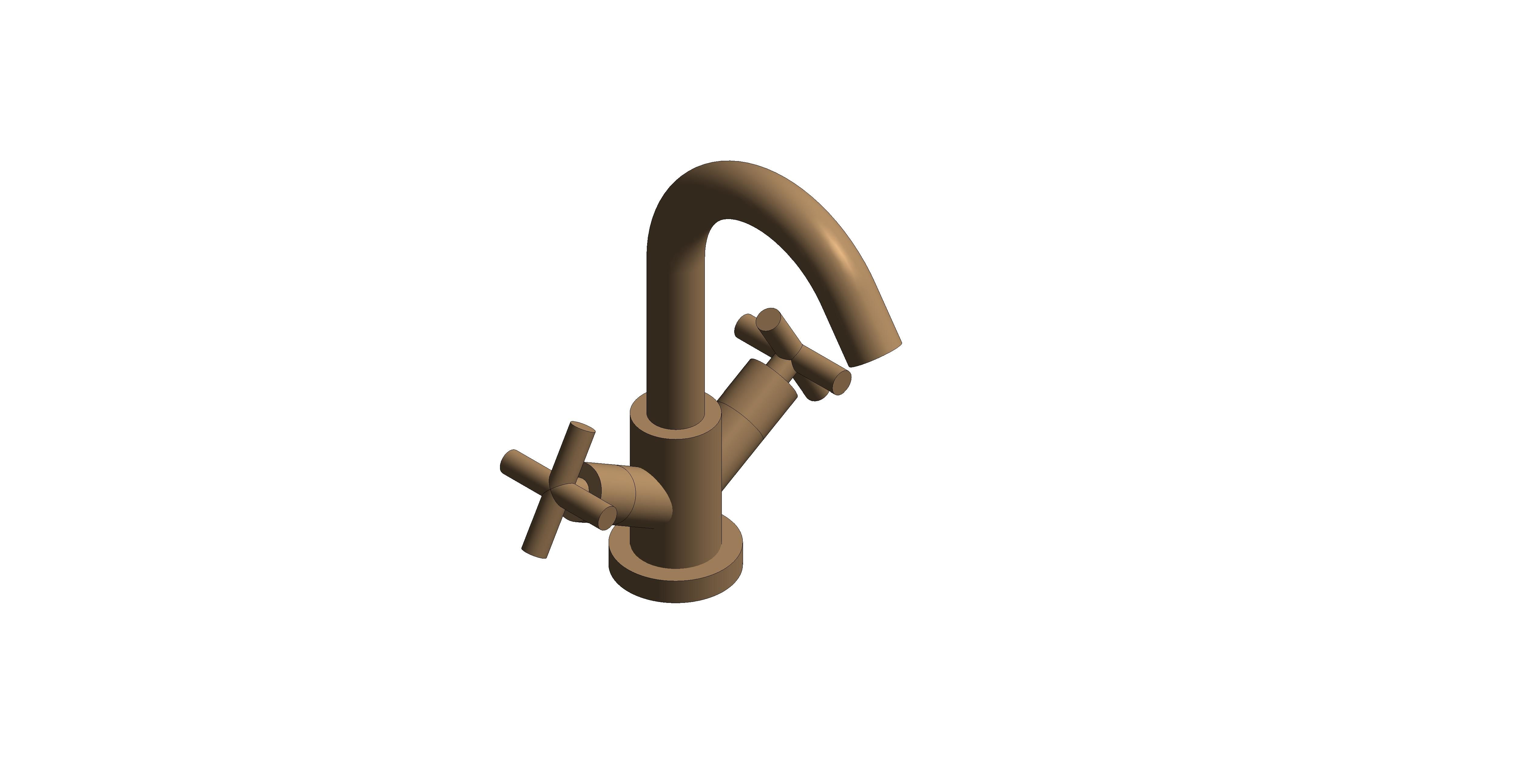 Product: ELEMENTS Elements Mono Basin Mixer Tap, in Brushed Bronze finish (IND-ELW100F/SB-BRZ)