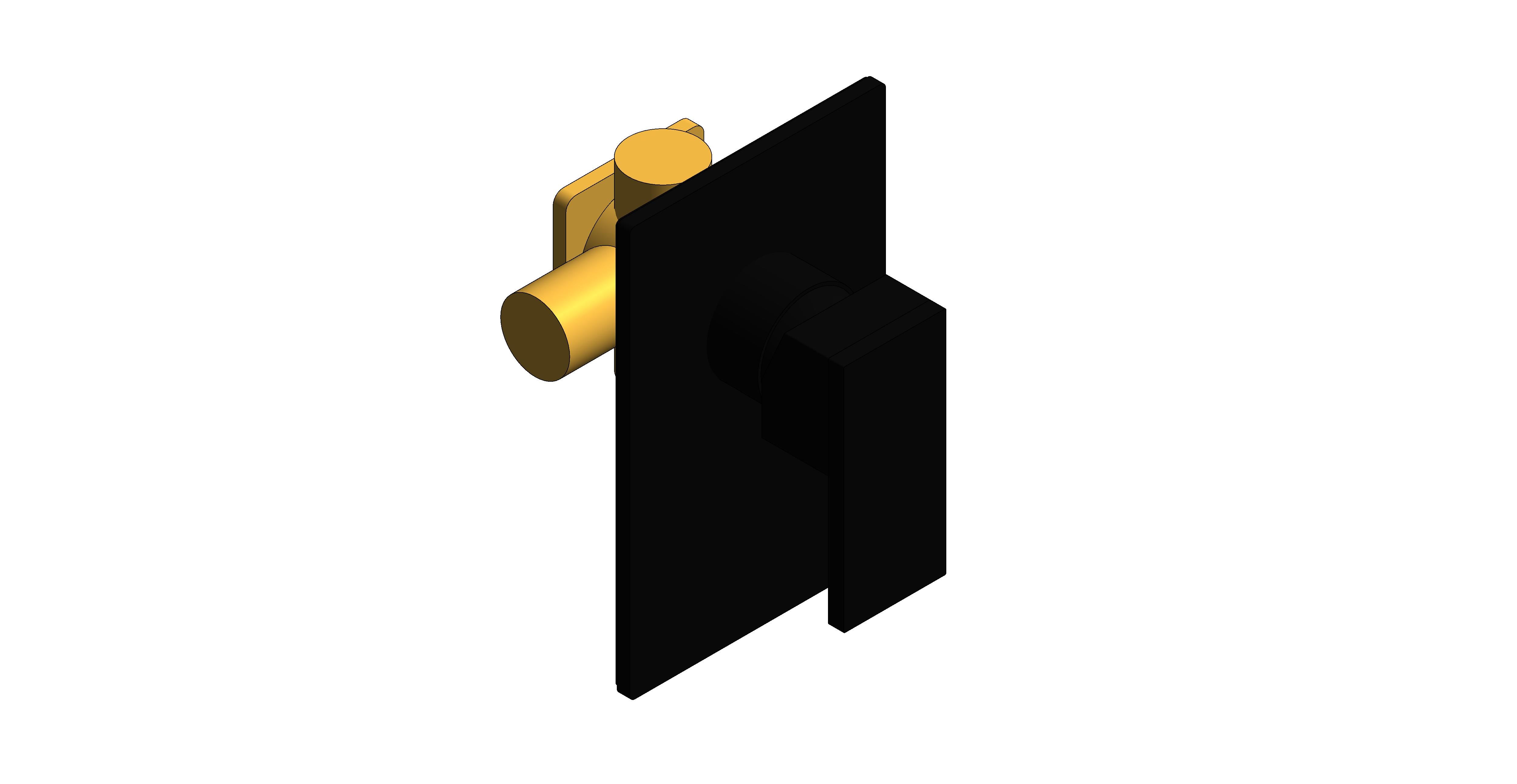 Product: NOTION 1 Outlet Manual Shower Valve, finished in a brushed black (IND-NOT145A-BLK)