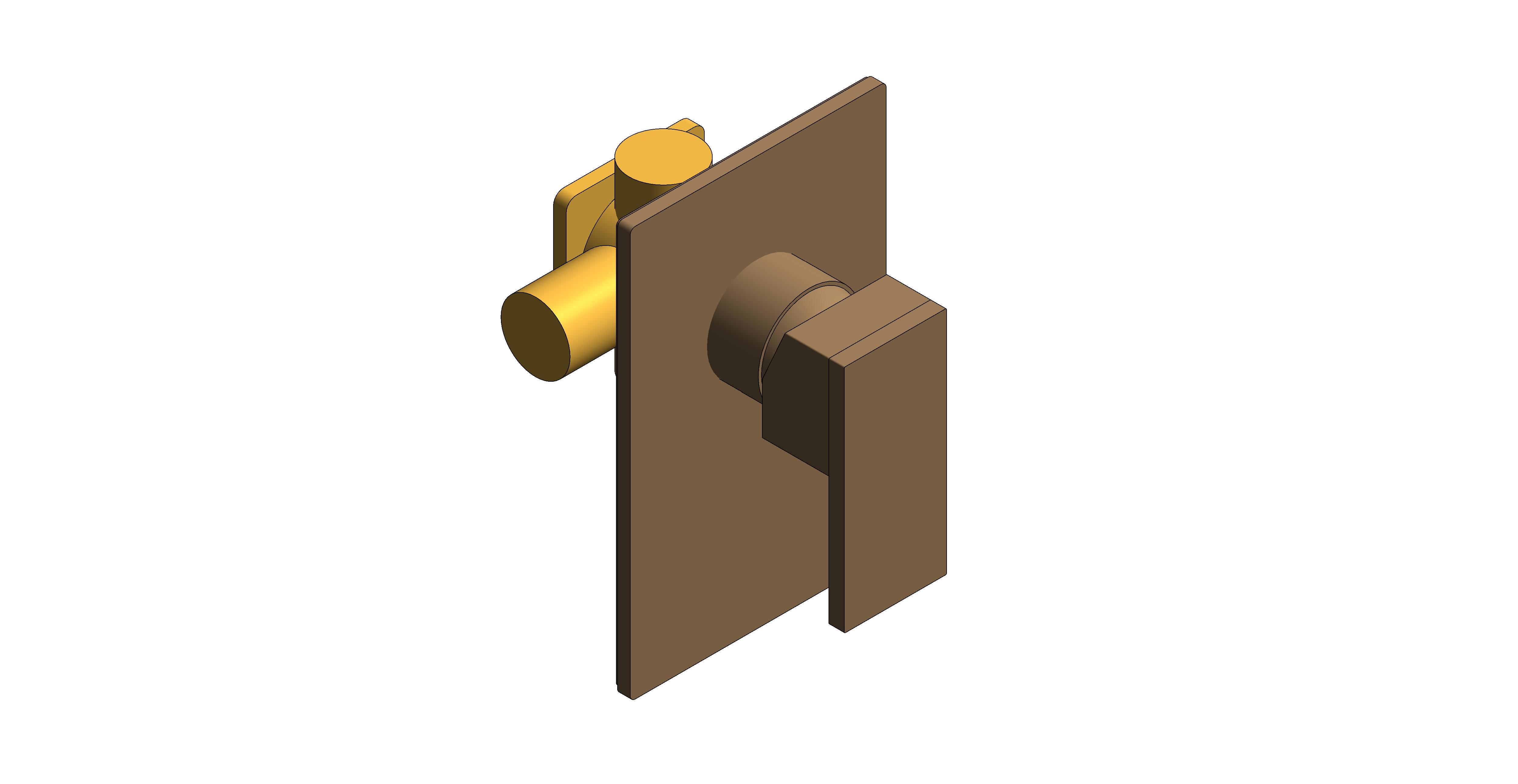 Product: NOTION 1 Outlet Manual Shower Valve, finished in brushed bronze (IND-NOT145A-BRZ)