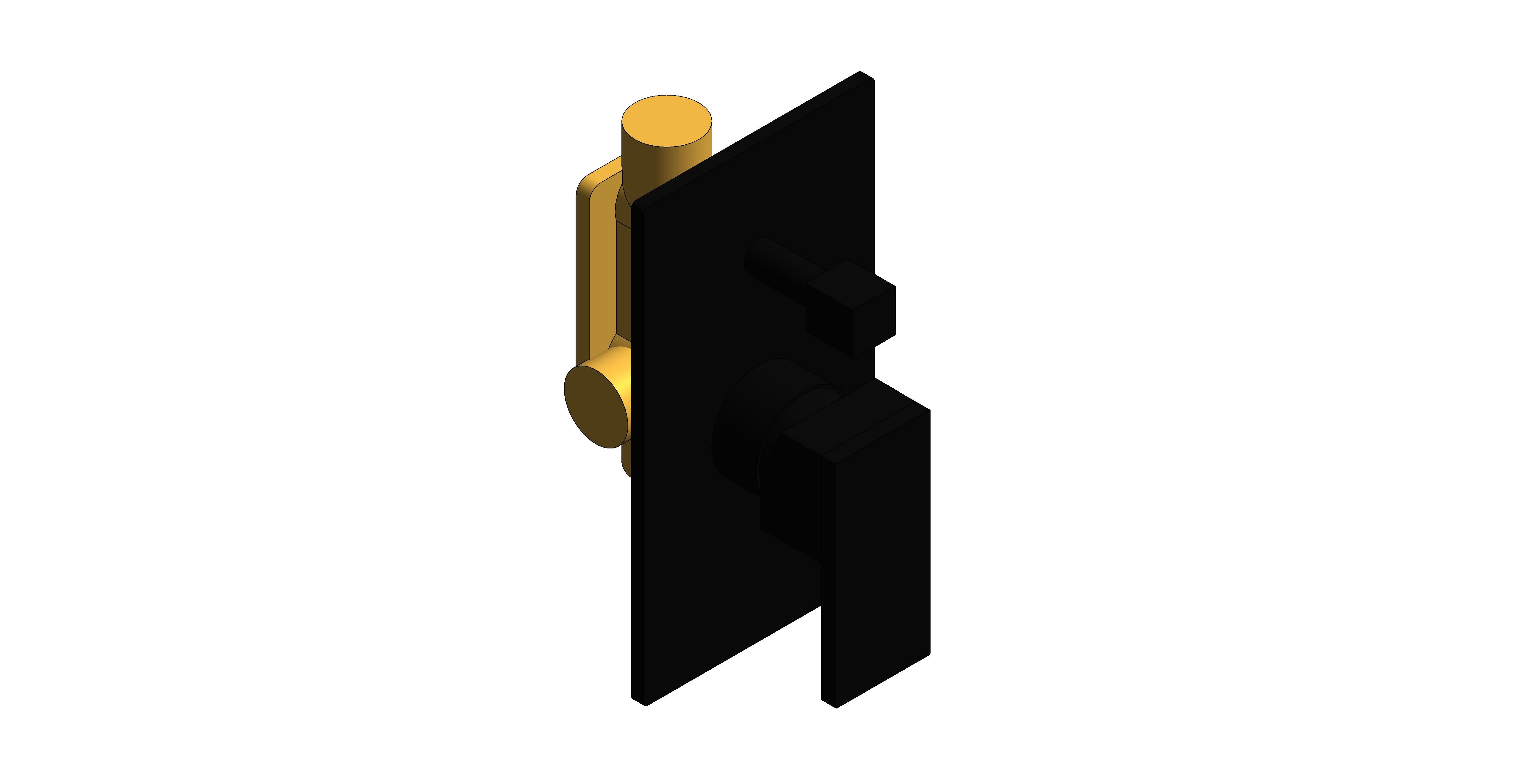 Product: NOTION 2 Outlet Manual Shower Valve with Diverter, finished in a brushed black (IND-NOT147A-BLK)