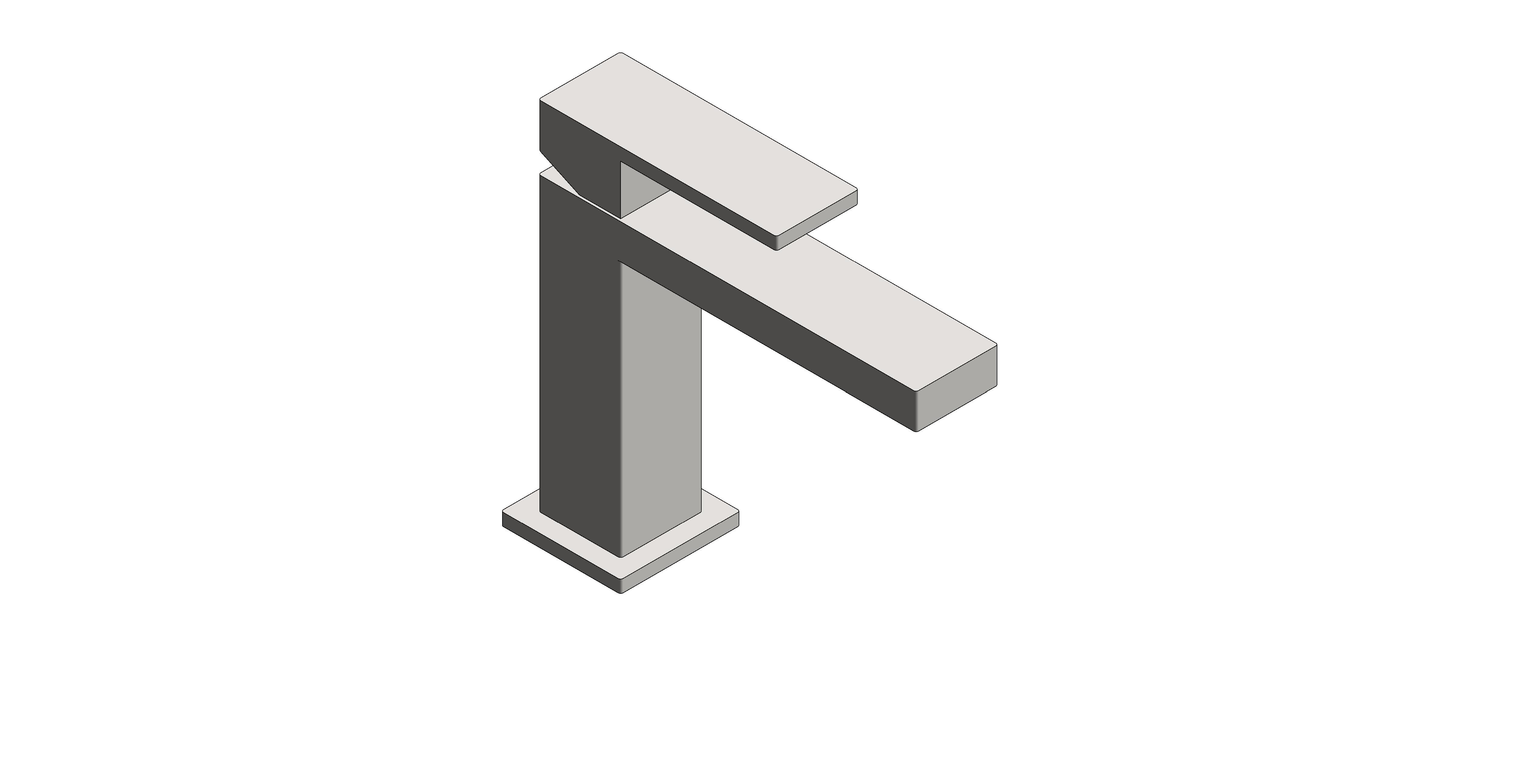Product: NOTION Slimline mono basin mixer tap, finished in a brushed nickel with lever handle (IND-NOT200/SB-BRN)