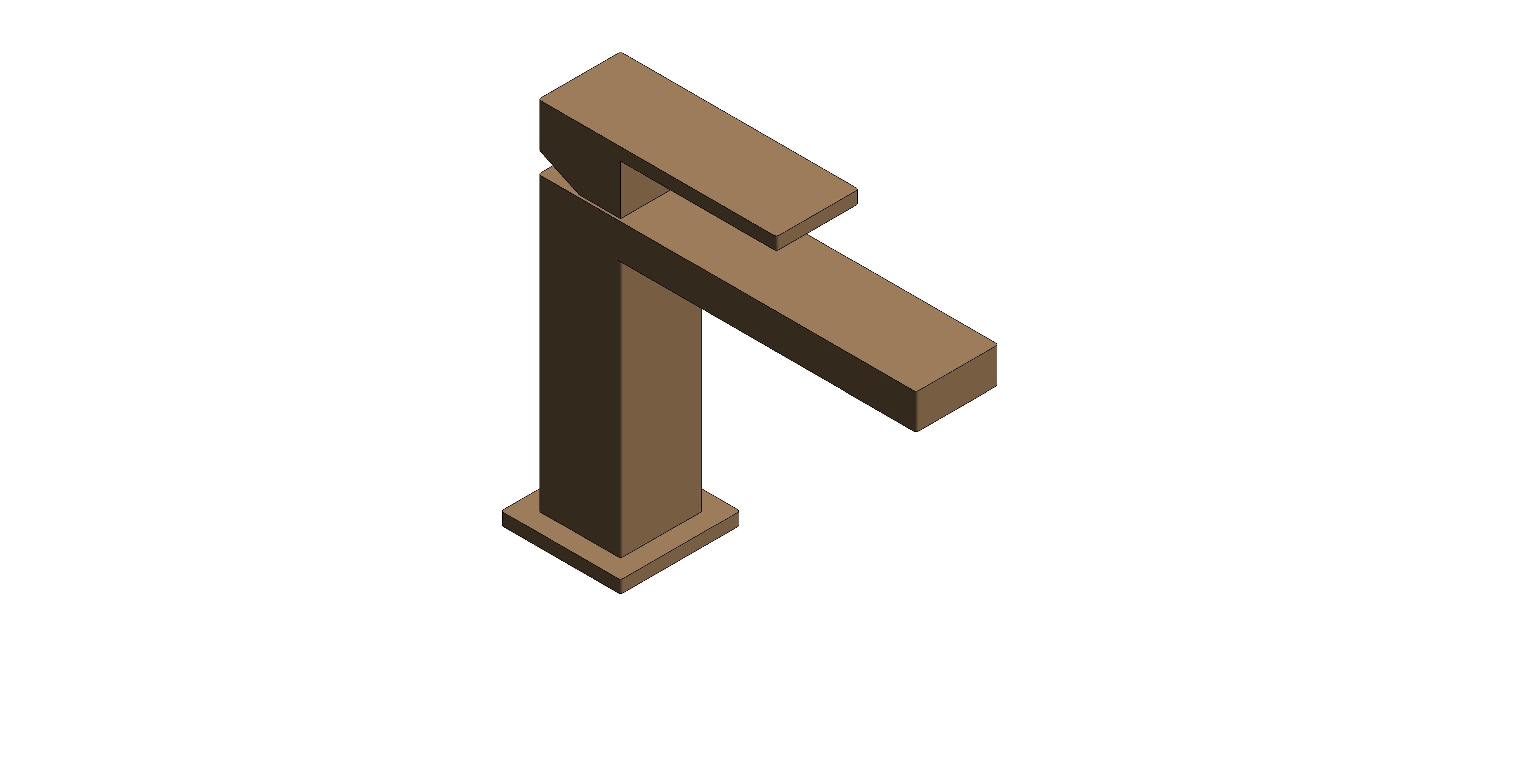 Product: NOTION Notion Slimline Mono Basin Mixer Tap in a Brushed Bronze finish (IND-NOT200/SB-BRZ)