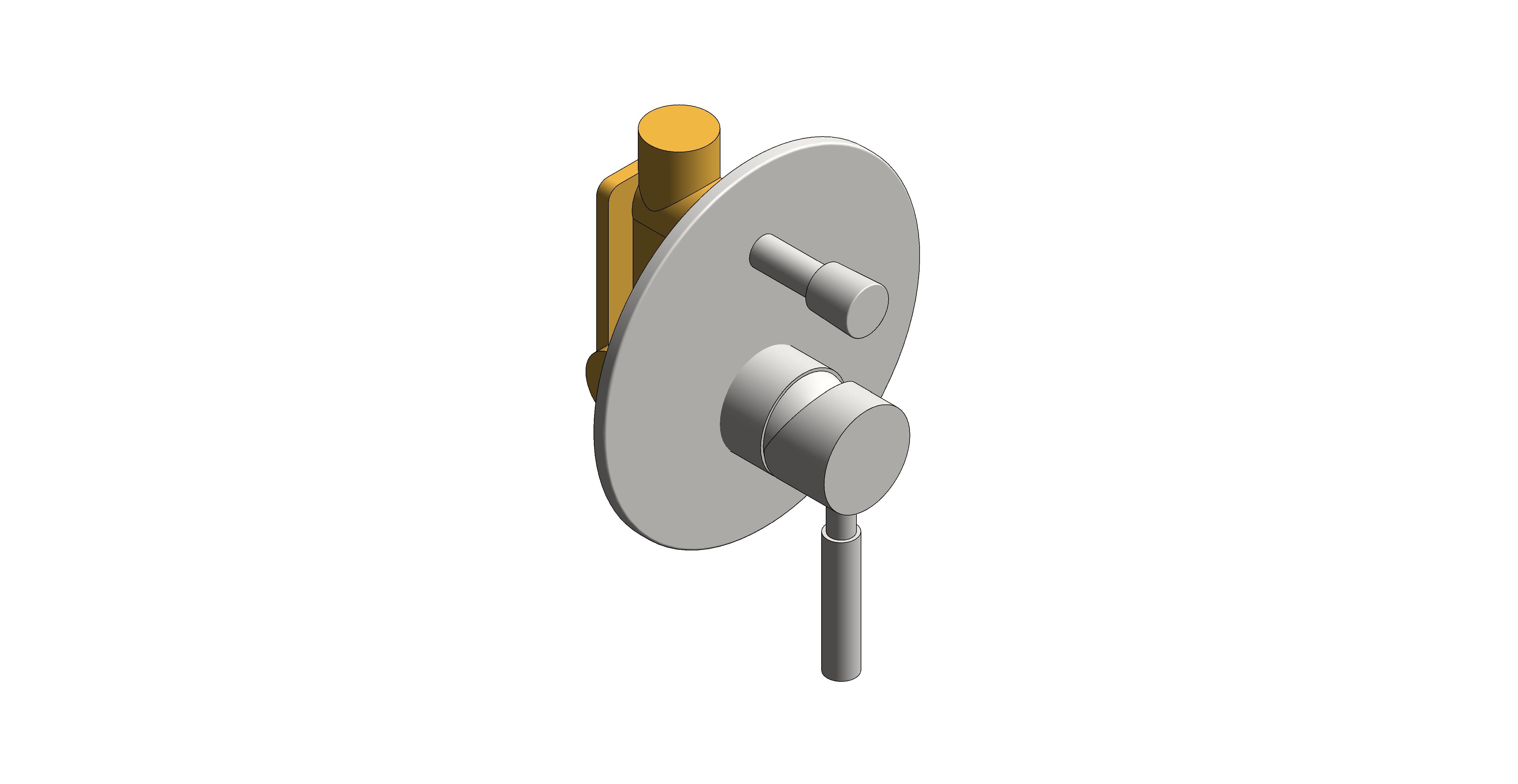 Product: ORIGINS 2 Outlet Manual Shower Valve with Diverter, finished in a brushed gold (IND-ORI147A-BRG)