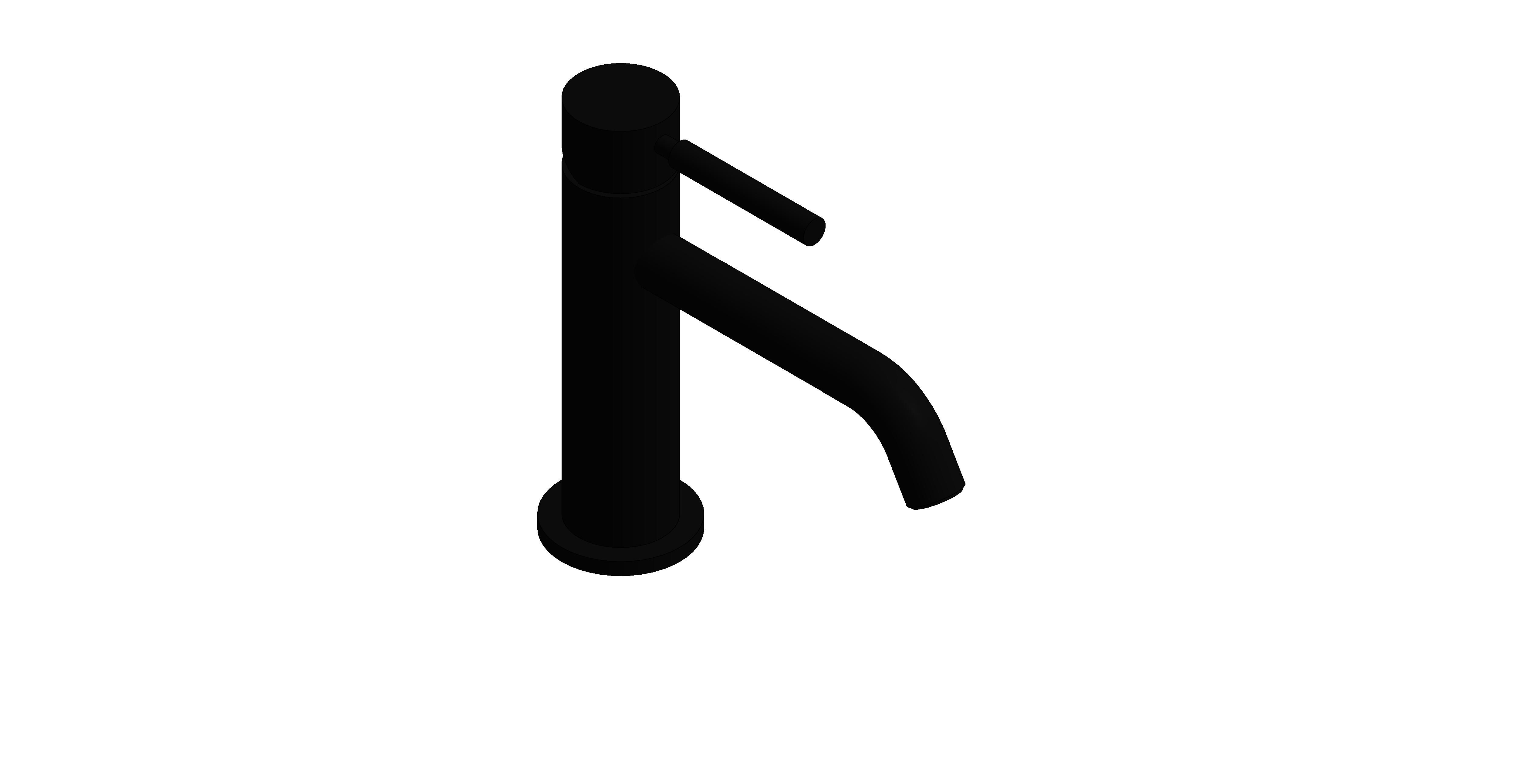 Product: ORIGINS Slimline mono basin mixer tap, finished in a brushed black (IND-ORI200/SB-BLK)