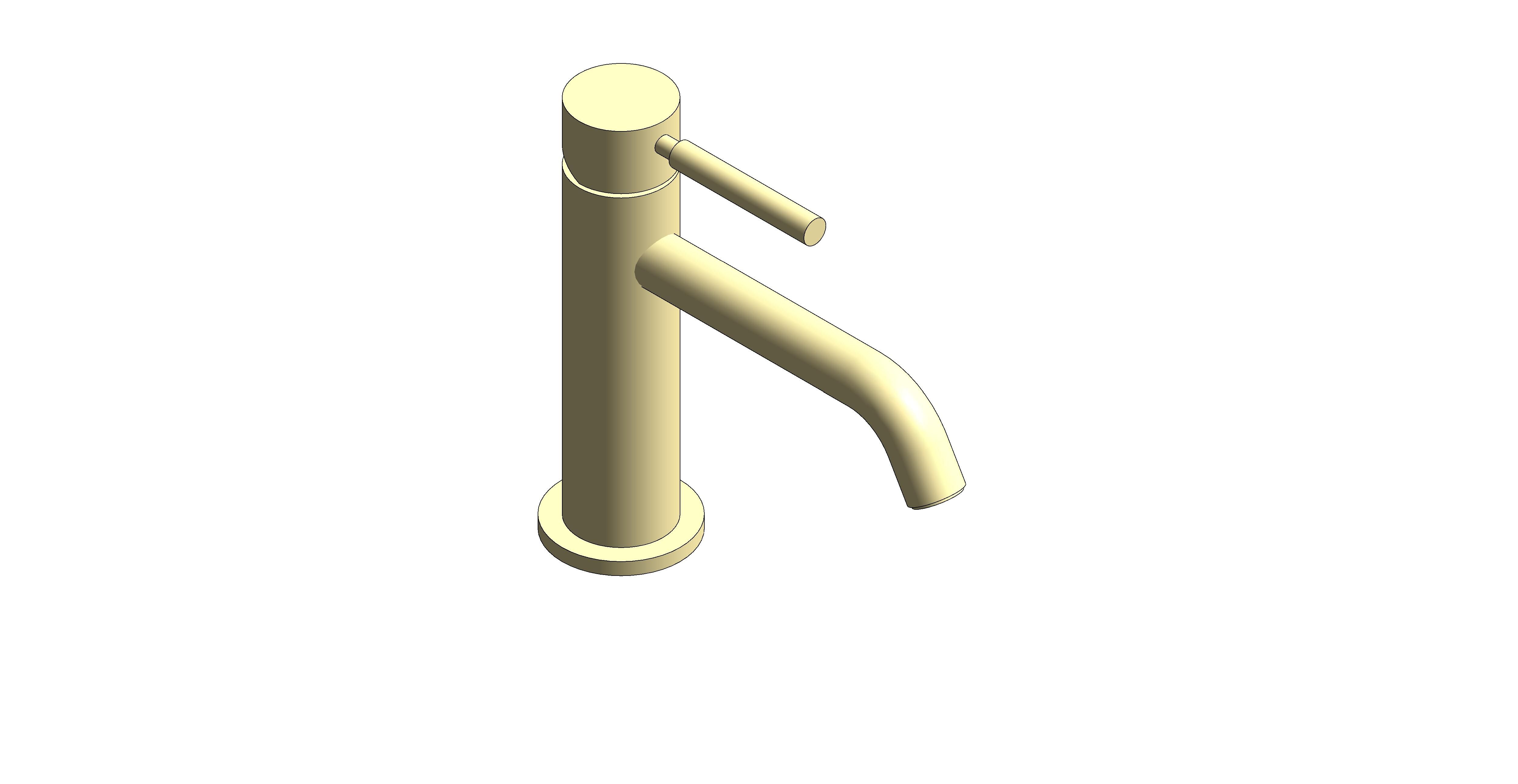 Product: ORIGINS Slimline mono basin mixer tap, finished in a brushed gold (IND-ORI200/SB-BRG)