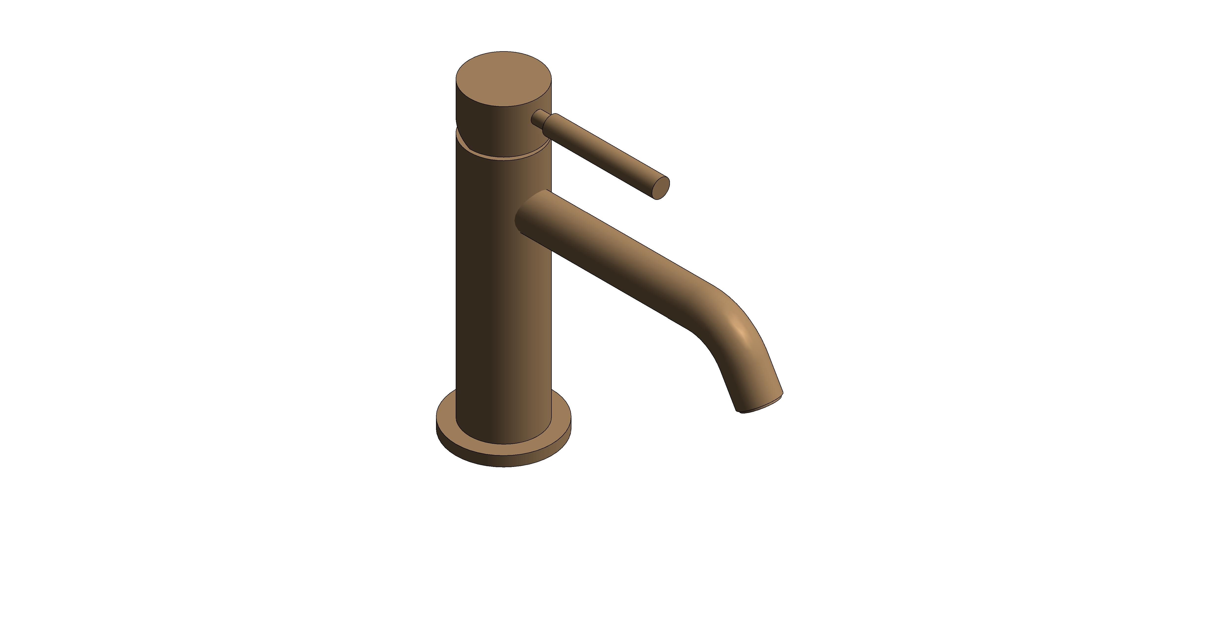Product: ORIGINS Origins Slimline Mono Basin Mixer Tap in a Brushed Bronze finish (IND-ORI200/SB-BRZ)