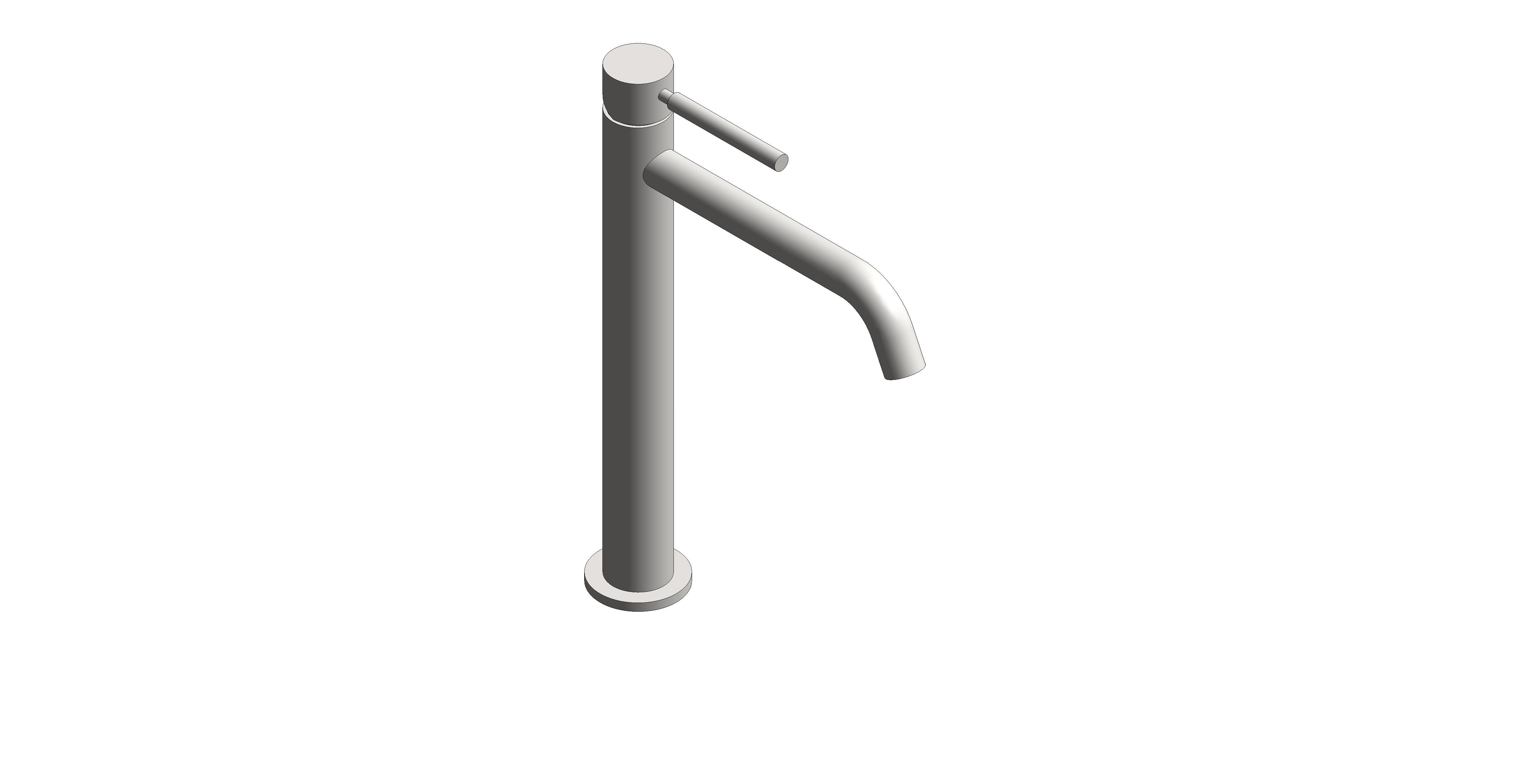 Product: ORIGINS Slimline tall basin mixer tap, finished in a brushed nickel (IND-ORI200E/SB-BRN)
