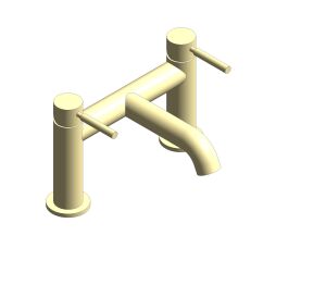 Product: ORIGINS Bath filler tap finished in a brushed gold (IND-ORI237-BRG)