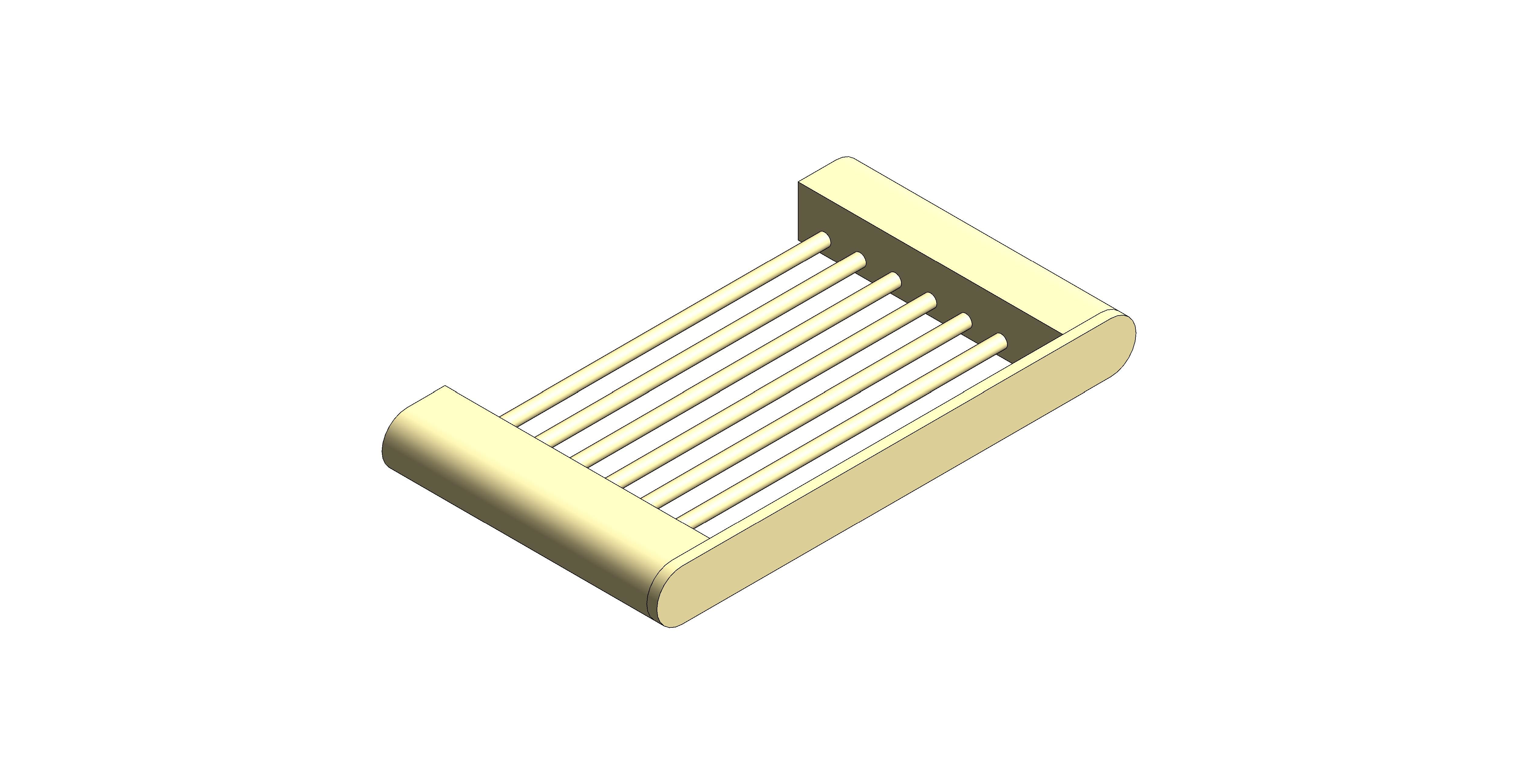 Product: PHOTON Soap Holder, finished in a brushed gold (IND-PHO182A-BRG)