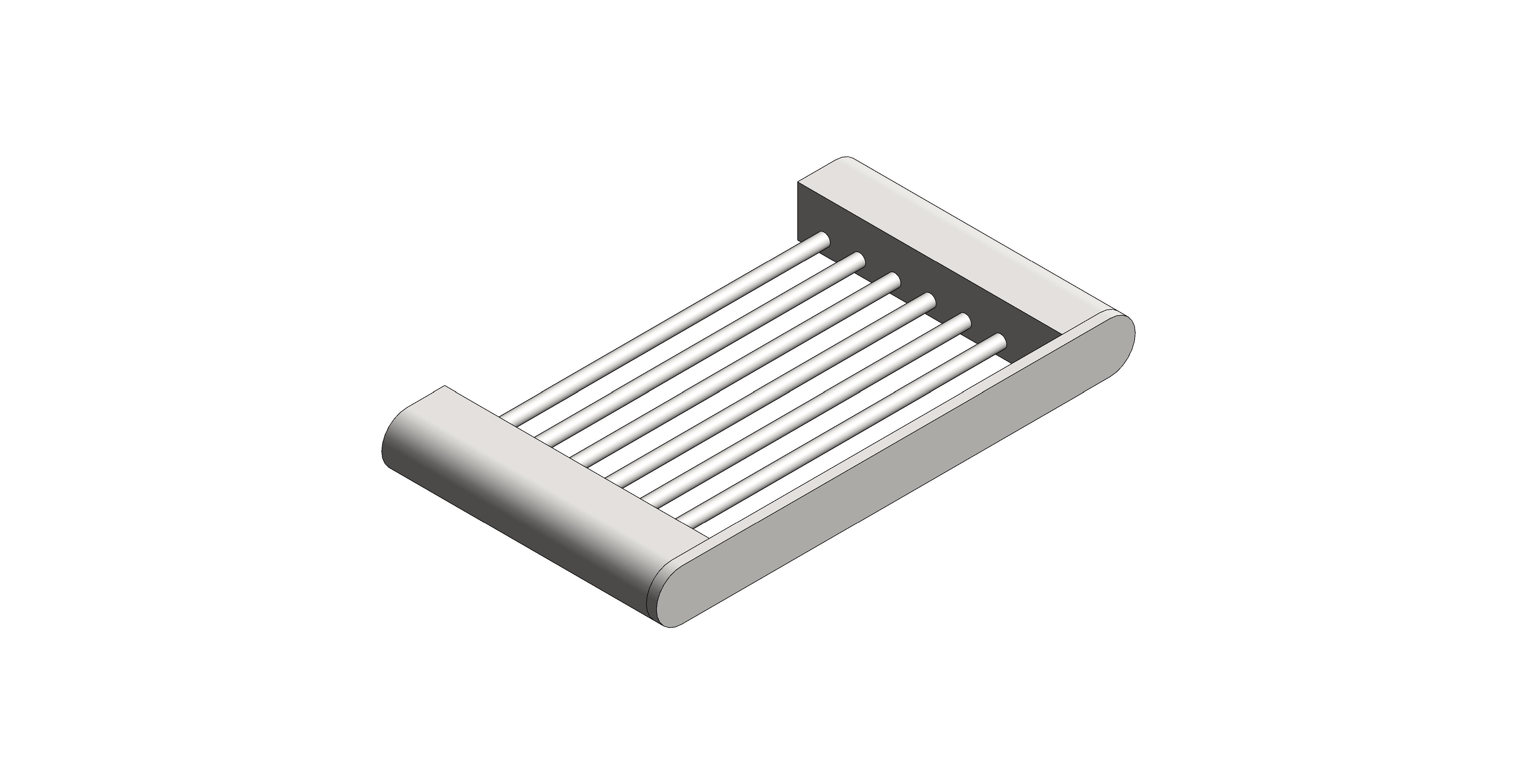 Product: PHOTON Soap Holder, finished in a brushed nickel (IND-PHO182A-BRN)