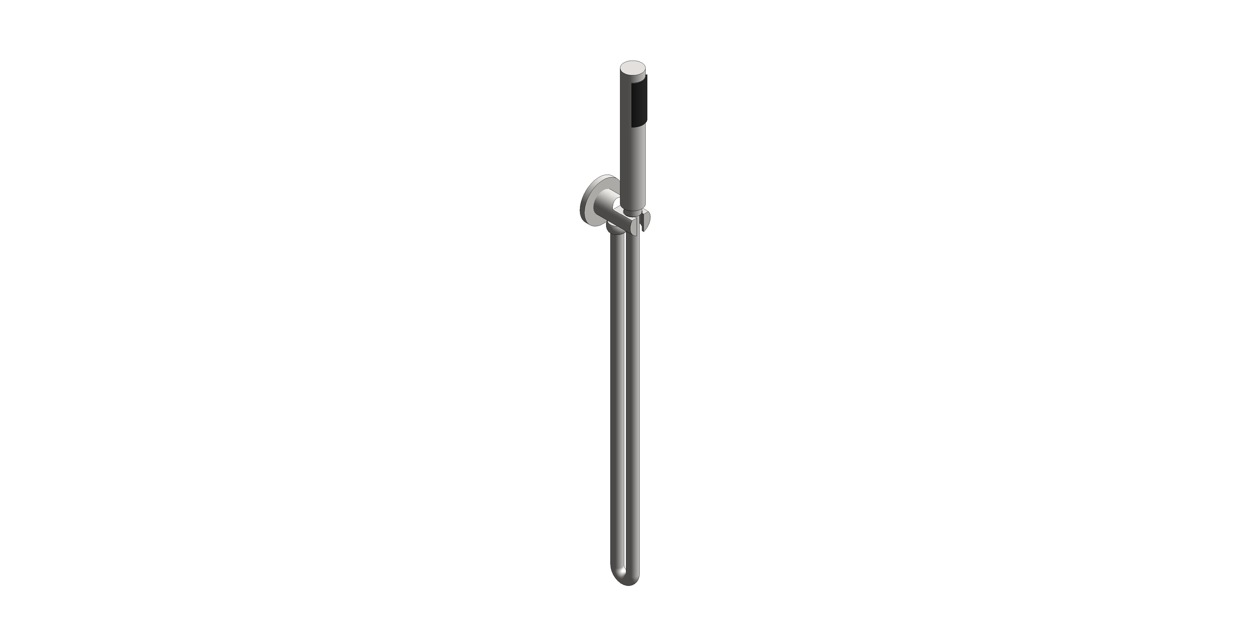 Product: SHOWERING SOLUTIONS Single Function Hand Held Shower Head with Hose, Bracket and Integrated Outlet, finished in a brushed nickel (IND-SFMKWO/RO-BRN)