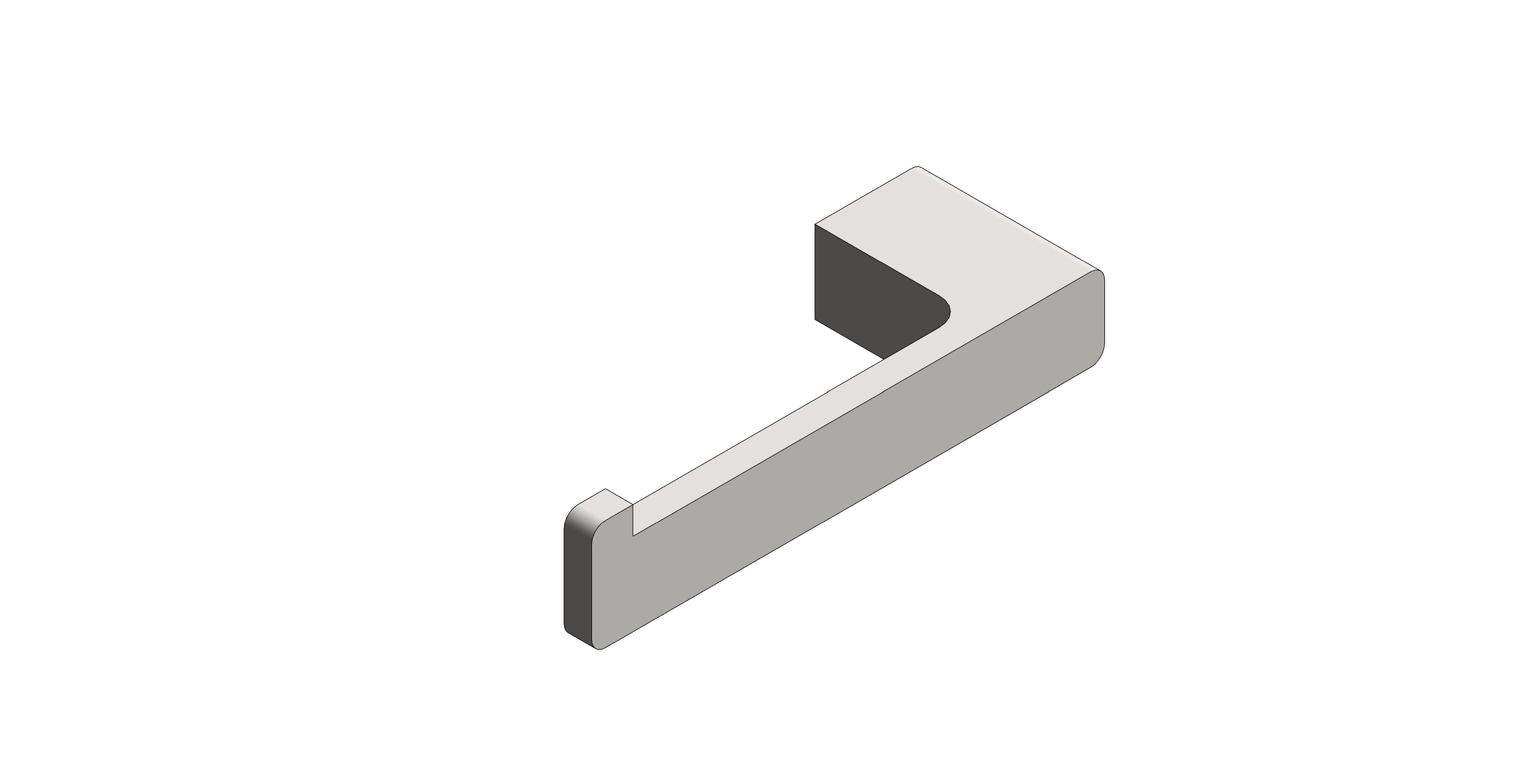 Product: SHAMA Toilet Roll Holder, finished in a brushed nickel (IND-SHA180-BRN)