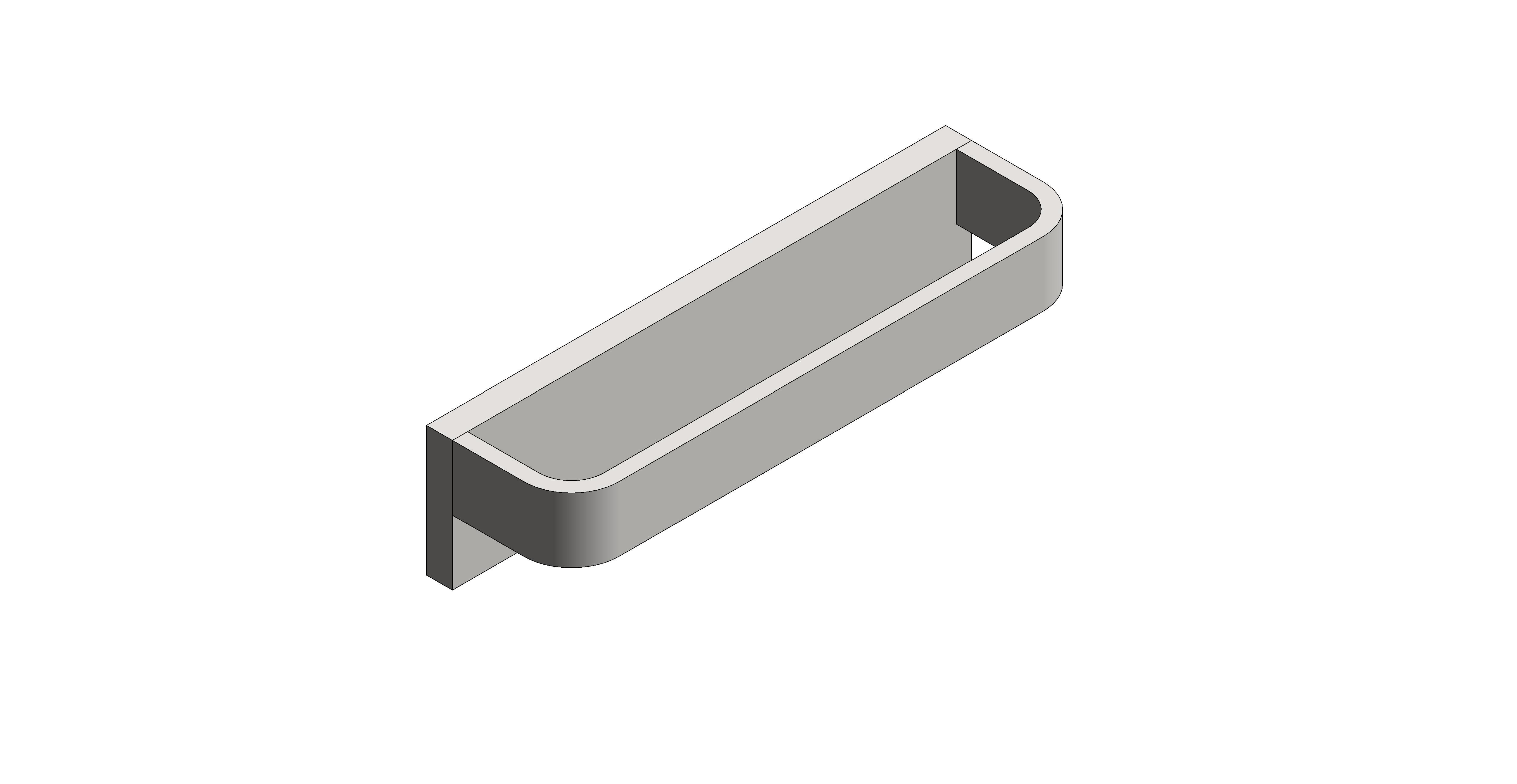 Product: SHAMA Small Towel Bar, finished in a brushed nickel (IND-SHA181-BRN)