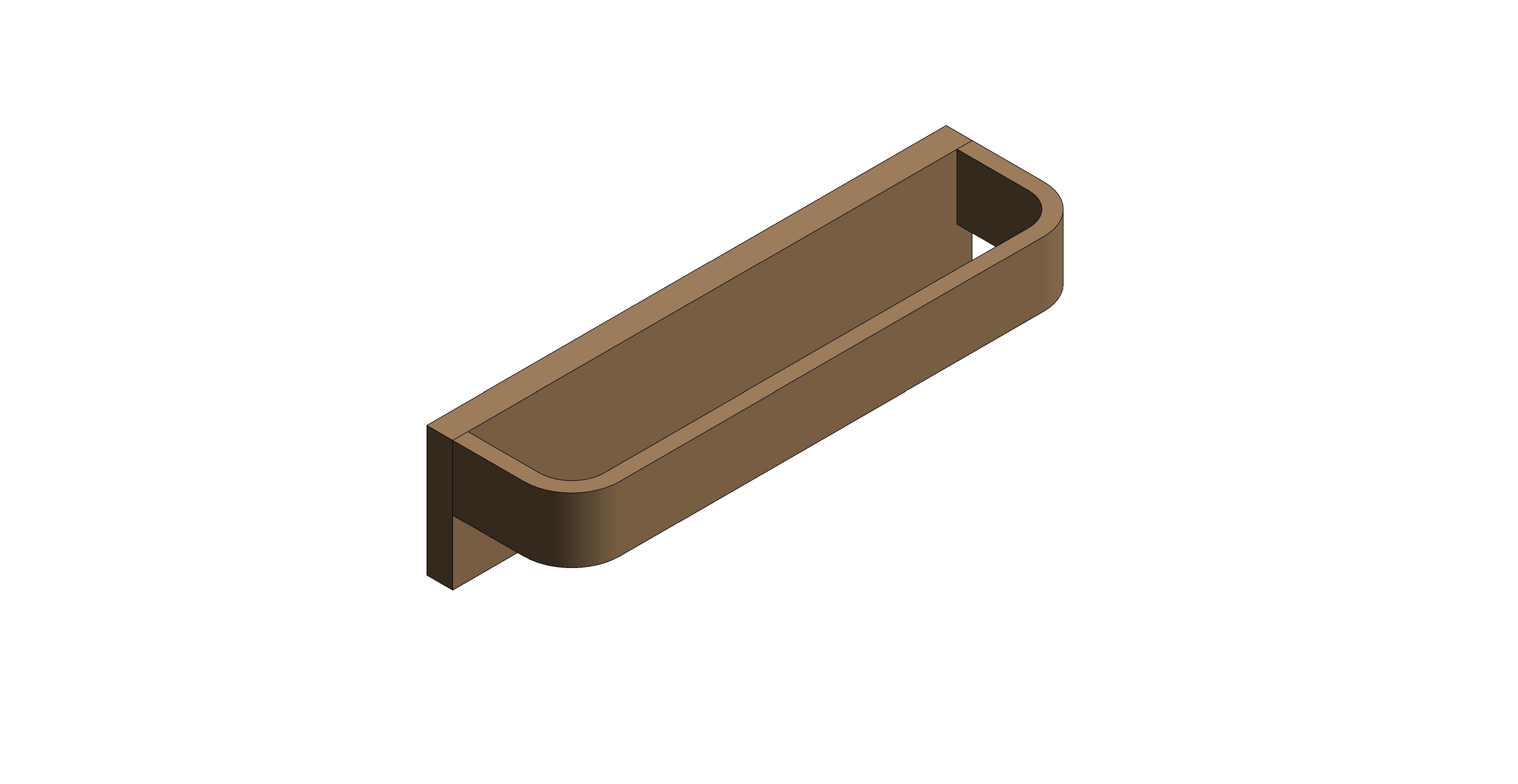 Product: SHAMA Small Towel Bar, finished in a brushed bronze (IND-SHA181-BRZ)