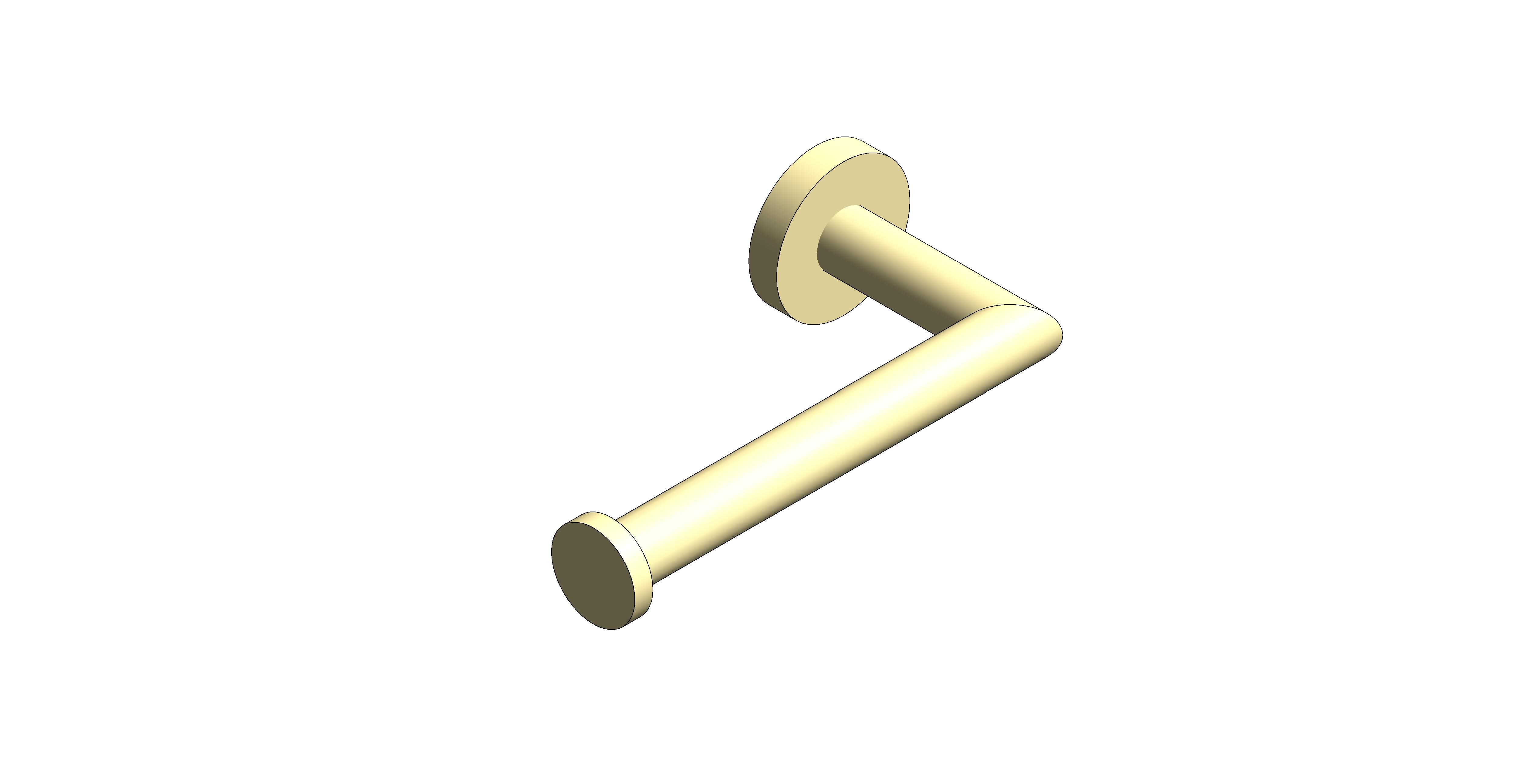 Product: SPA Toilet Roll Holder, finished in a brushed gold (IND-SPA180-BRG)
