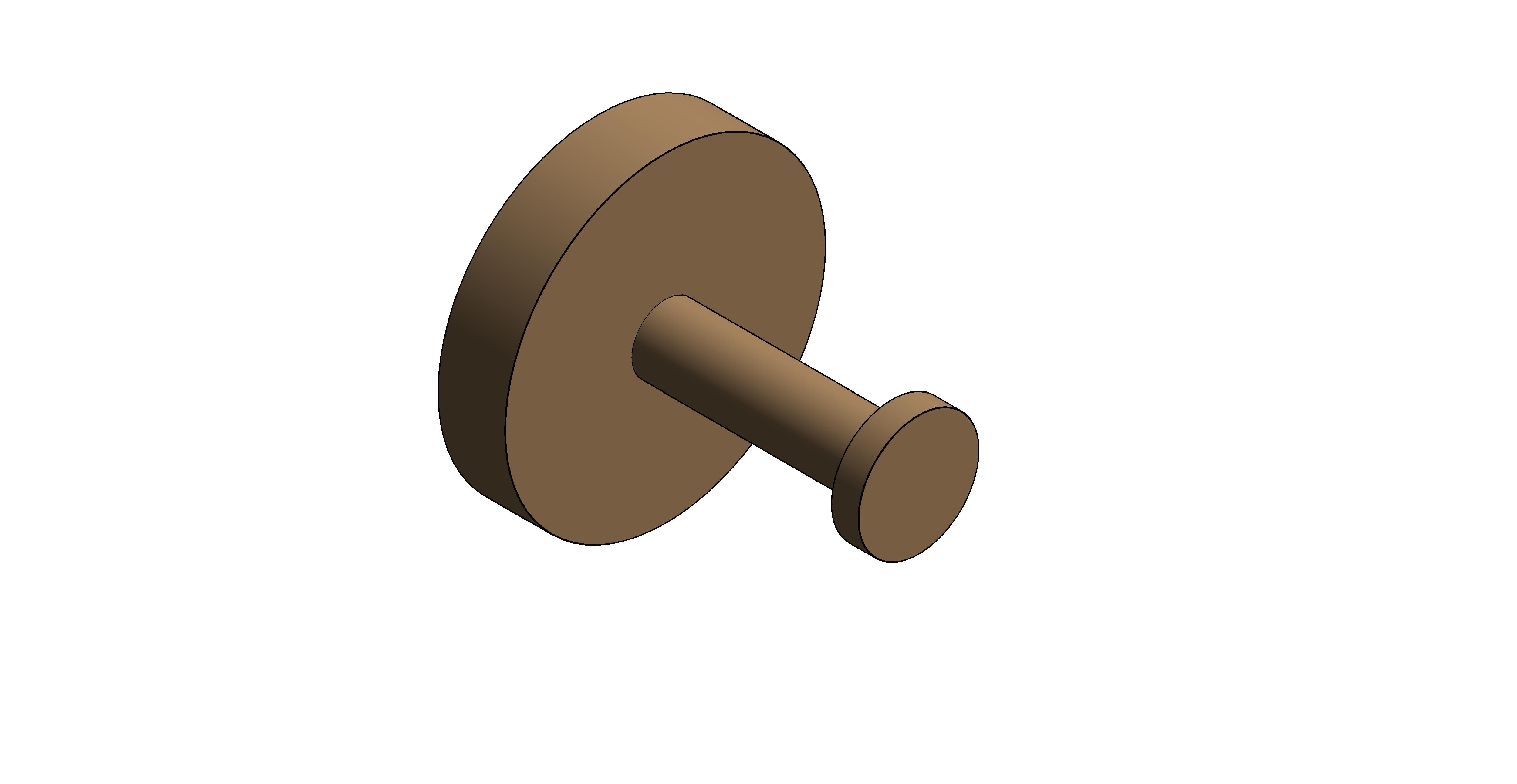 Product: SPA Robe Hook, finished in a brushed bronze (IND-SPA186-BRZ)