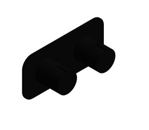 Product: TABLET ALTITUDE 2 Outlet Thermostatic Shower Valve with All-Flow function, finished in a brushed black (IND-T148/2-H-ALT-BLK)