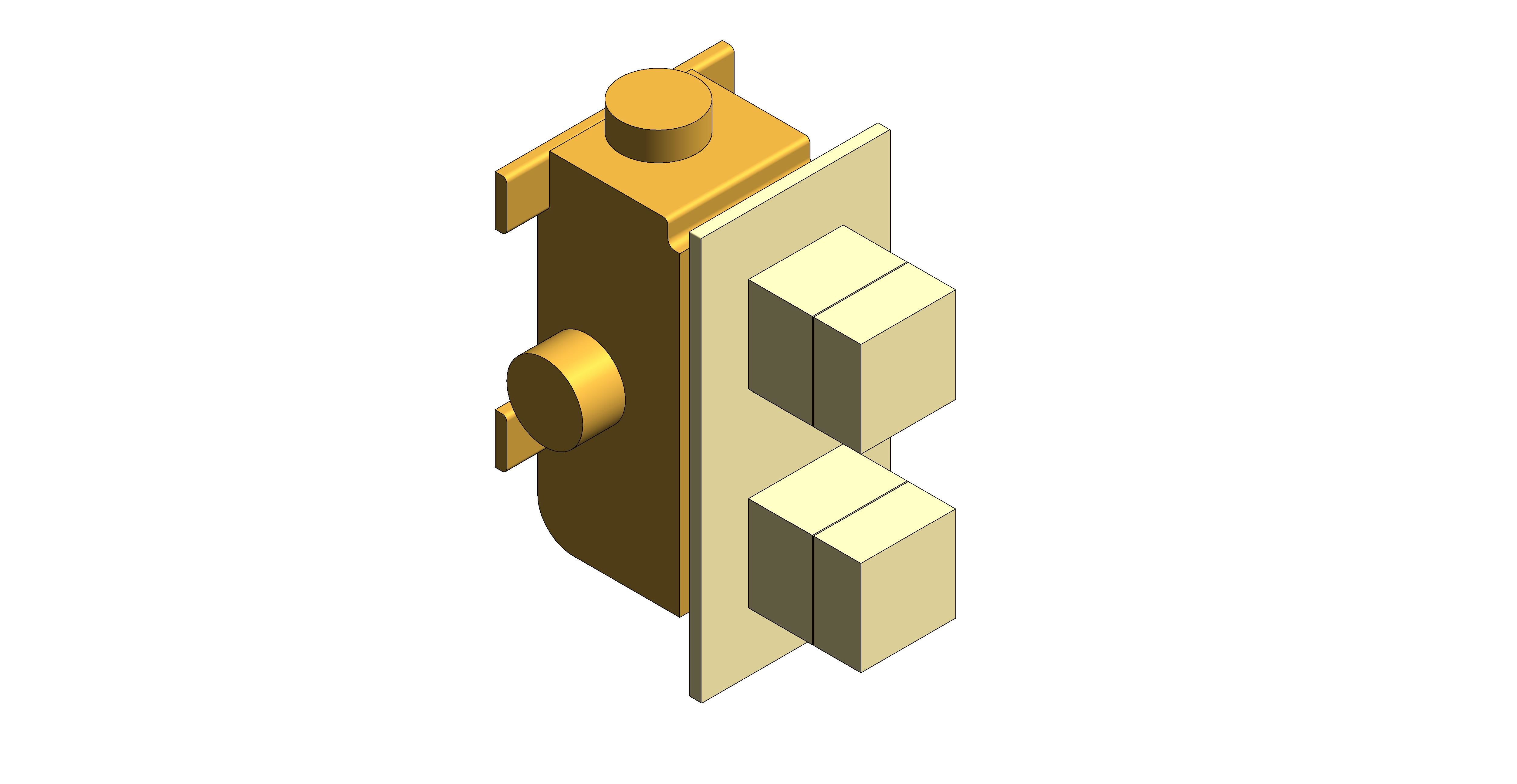 Product: TABLET NOTION 2 Outlet Thermostatic Shower Valve with All-Flow function, finished in a brushed gold (IND-T148/2-NOT-BRG)