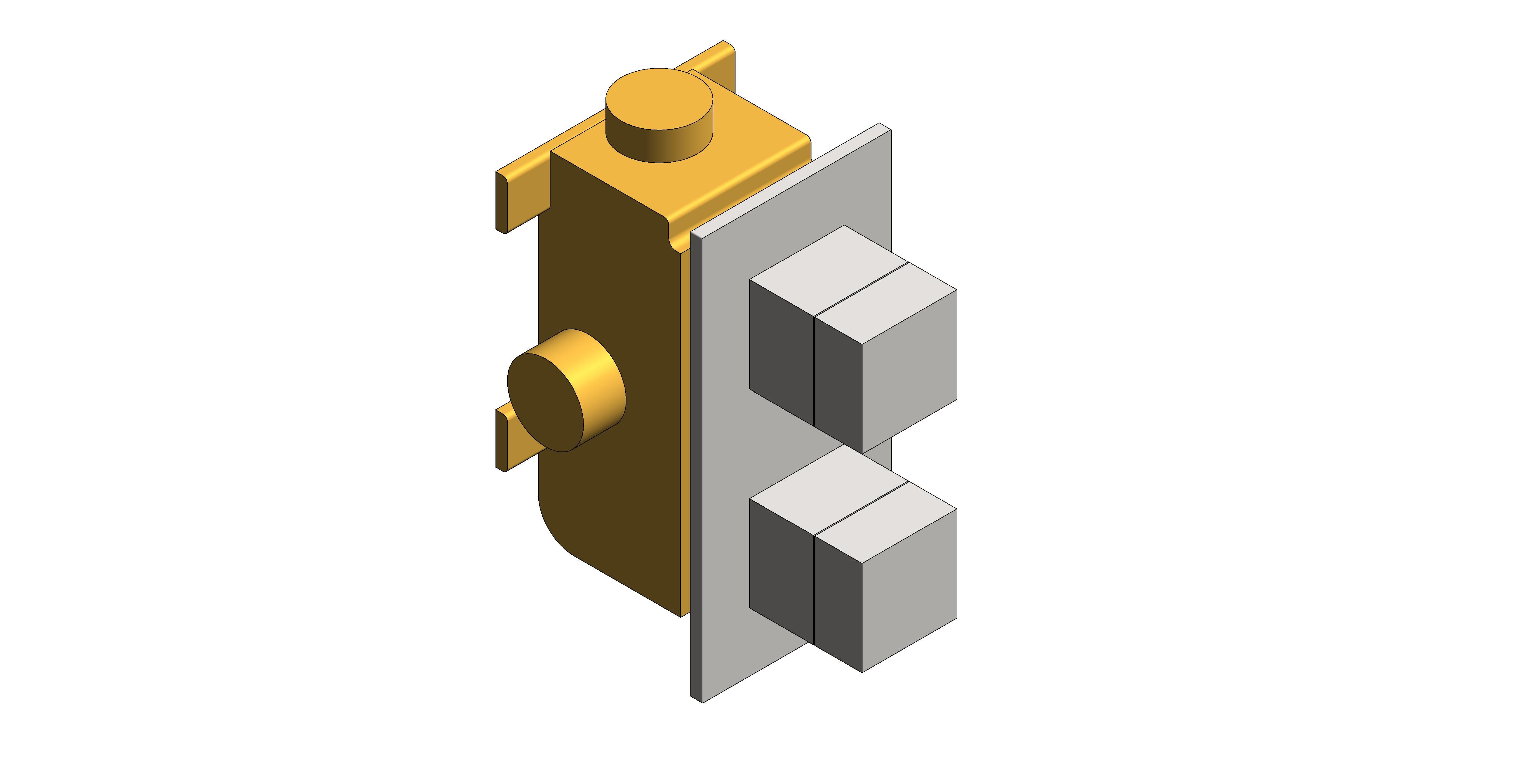 Product: TABLET NOTION 2 Outlet Thermostatic Shower Valve with All-Flow function, finished in a brushed nickel (IND-T148/2-NOT-BRN)