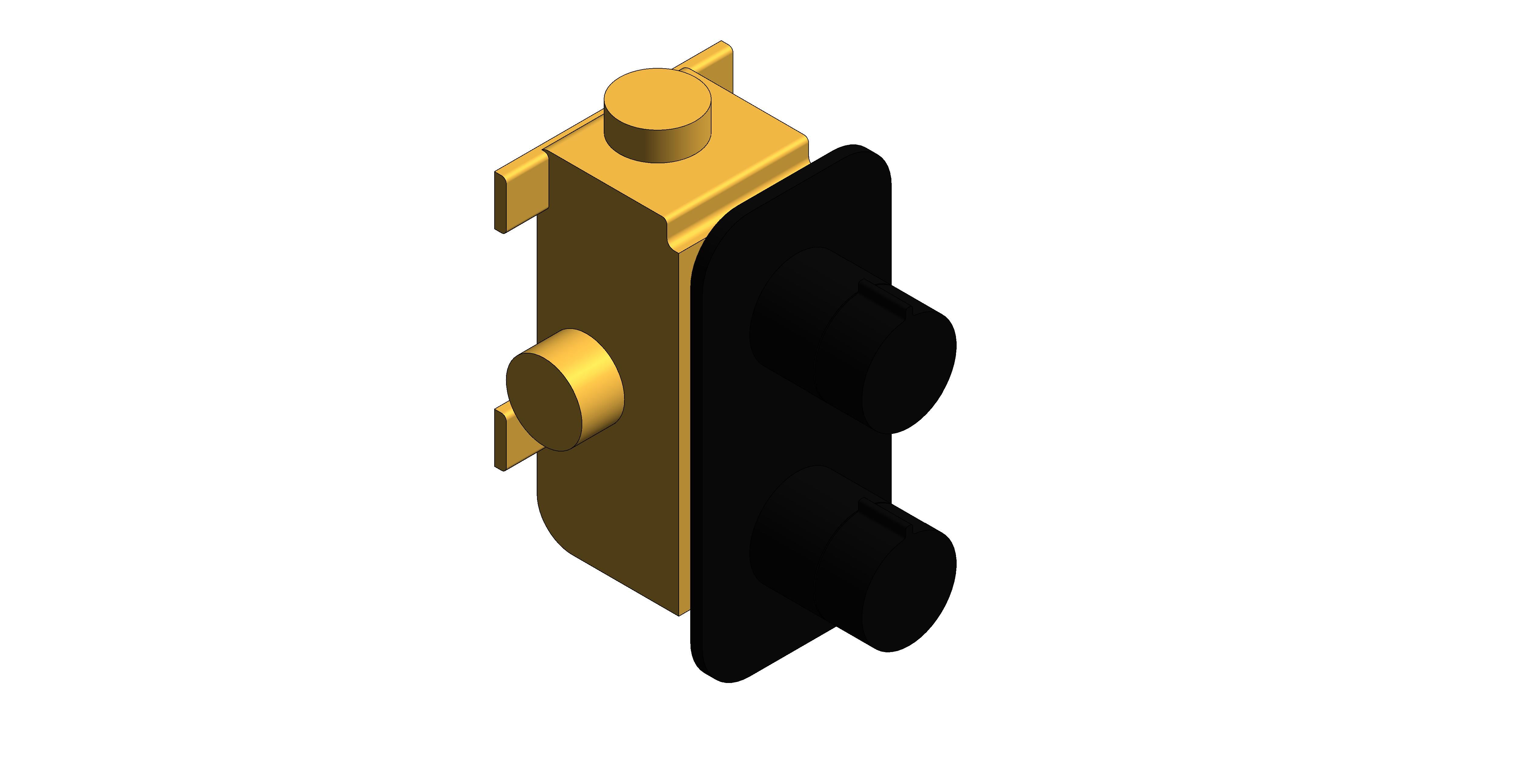 Product: TABLET ALTITUDE 1 Outlet Thermostatic Shower Valve, finished in a brushed black (IND-T148-ALT-BLK)