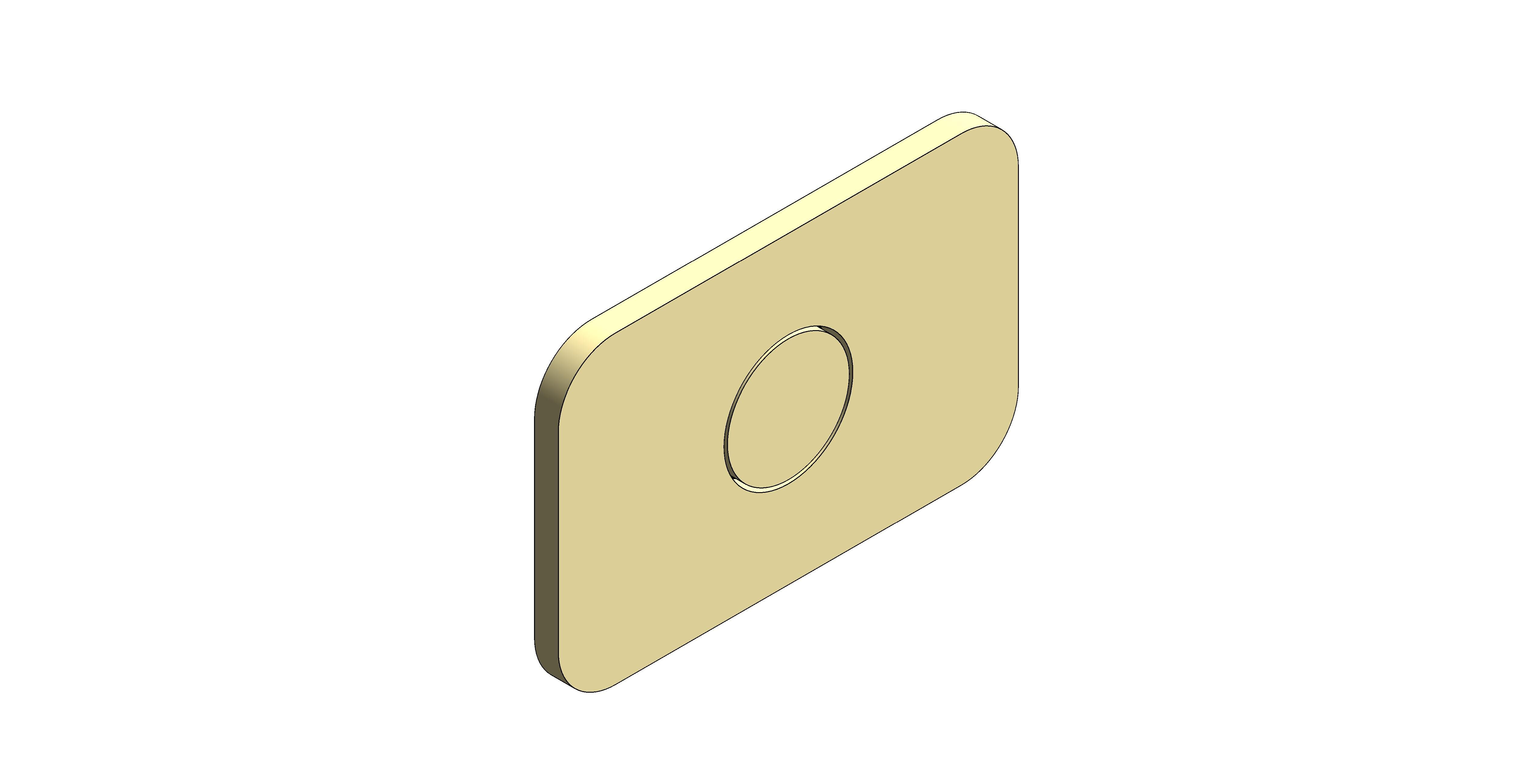 Product: ZONE Zone 1 Button 1 Outlet Horizontal Concealed Stop Valve to pair with IND-Z128/2-H-BRG (IND-Z143-H-BRG)