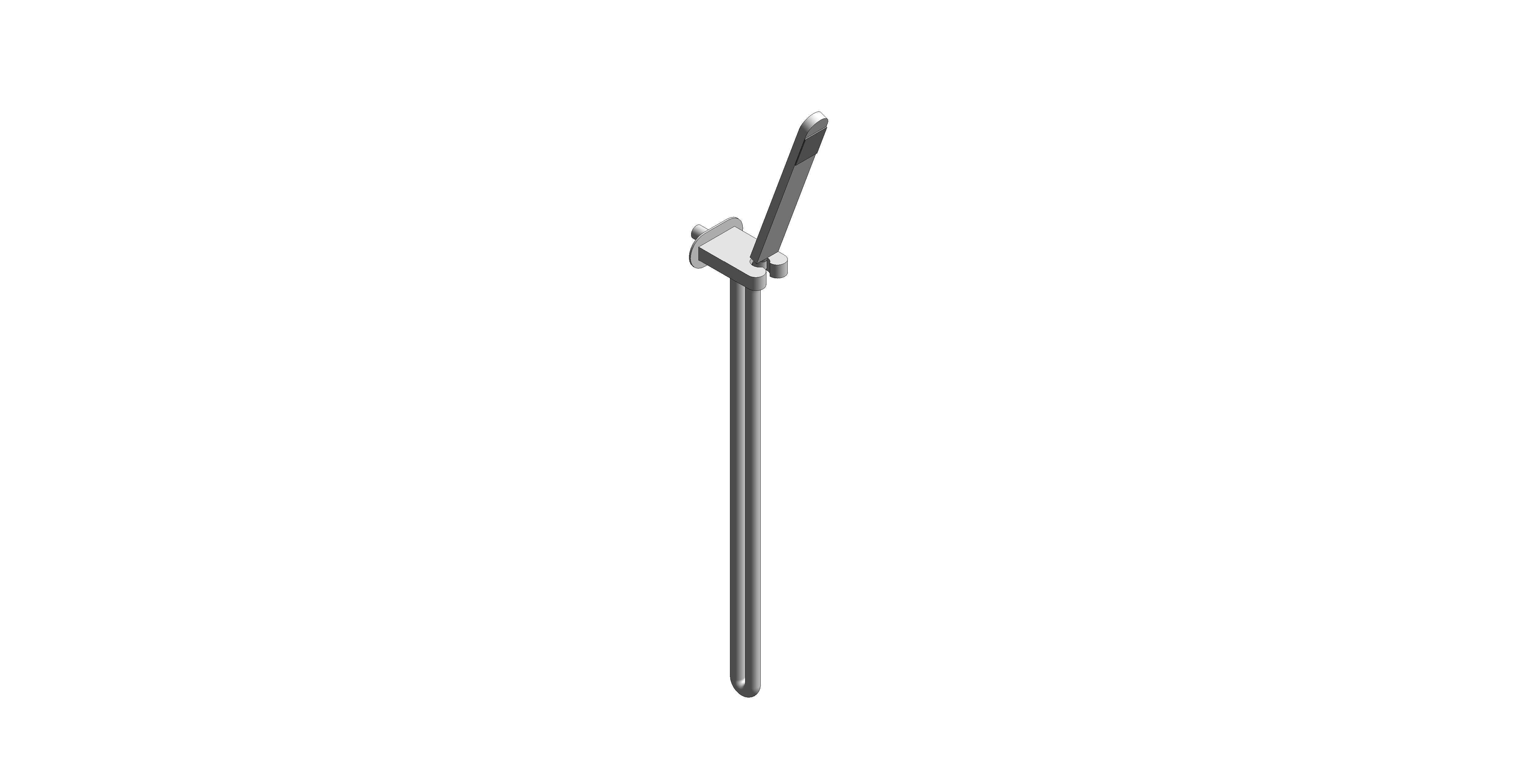 Product: LIFE Single Function Hand Held Shower Head with Hose, Bracket and Integrated Outlet, finished in a high-shine polished chrome (LIF-SFMKWO-C/P)