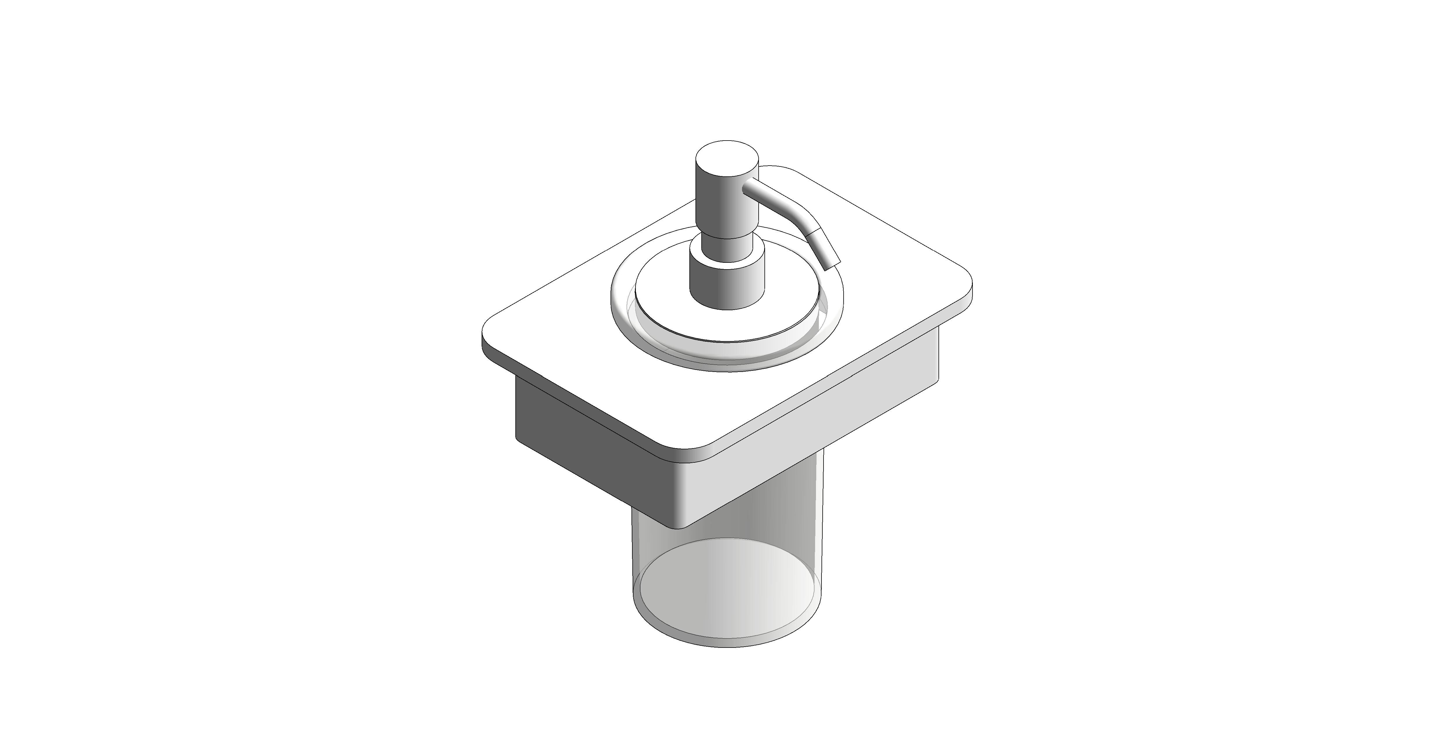 Product: MUSE Matt White Soap Dispenser with 150mm White Glass Shelf (MUS-082B-WHT-MW)