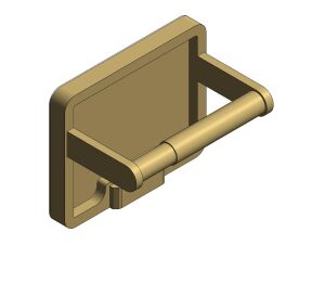 Product: MUSE Toilet Roll Holder in Satin Brass with White Glass Insert (MUS-180-WHT-SBR)