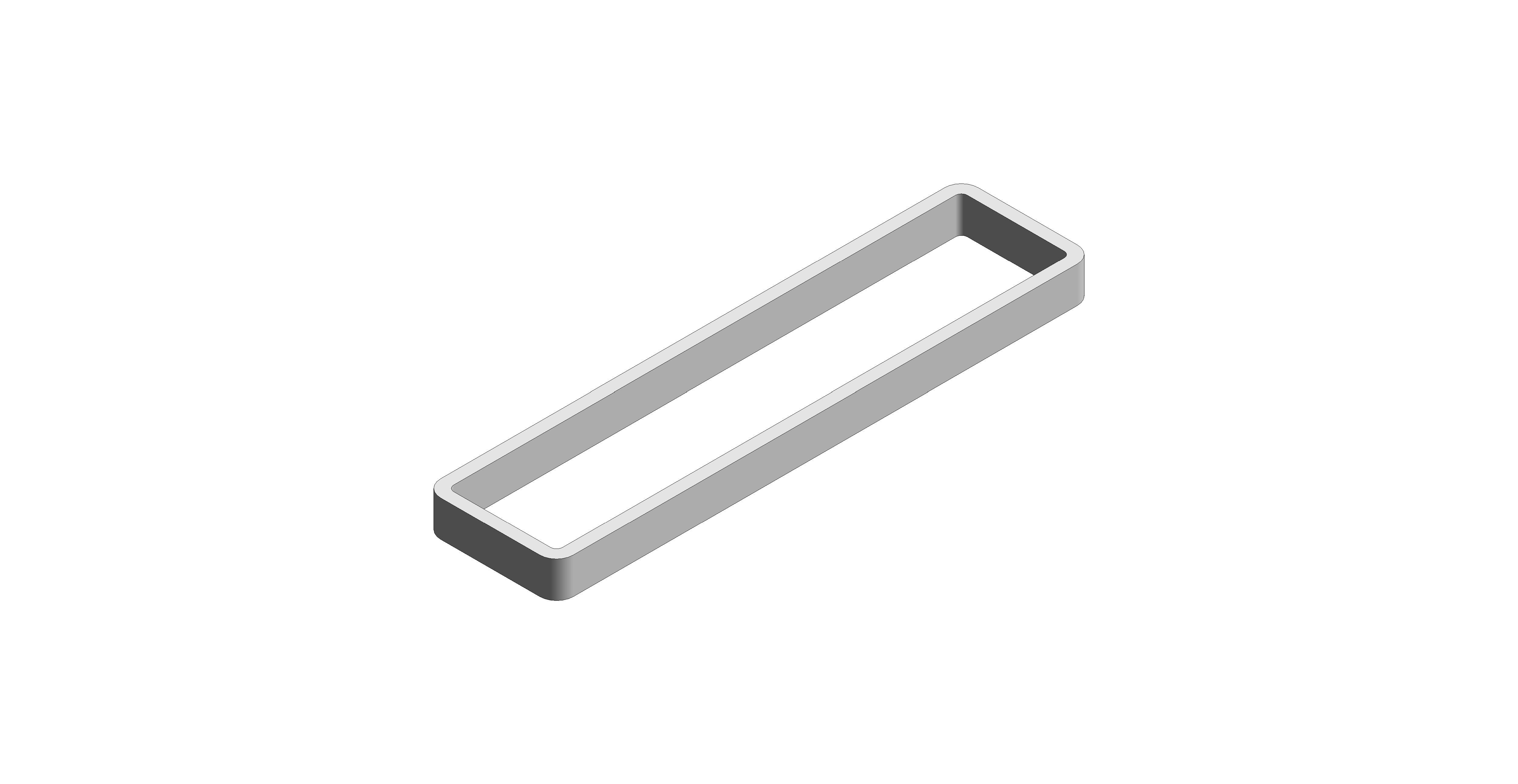 Product: MUSE 450mm Towel Bar or Shelf Frame in Chrome (MUS-184-45-CP)