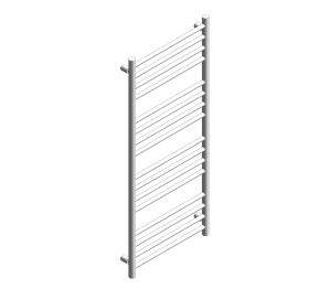 Product: MUSE Round heated towel rail in matt white (MUS-HTR-RO1200-MW)