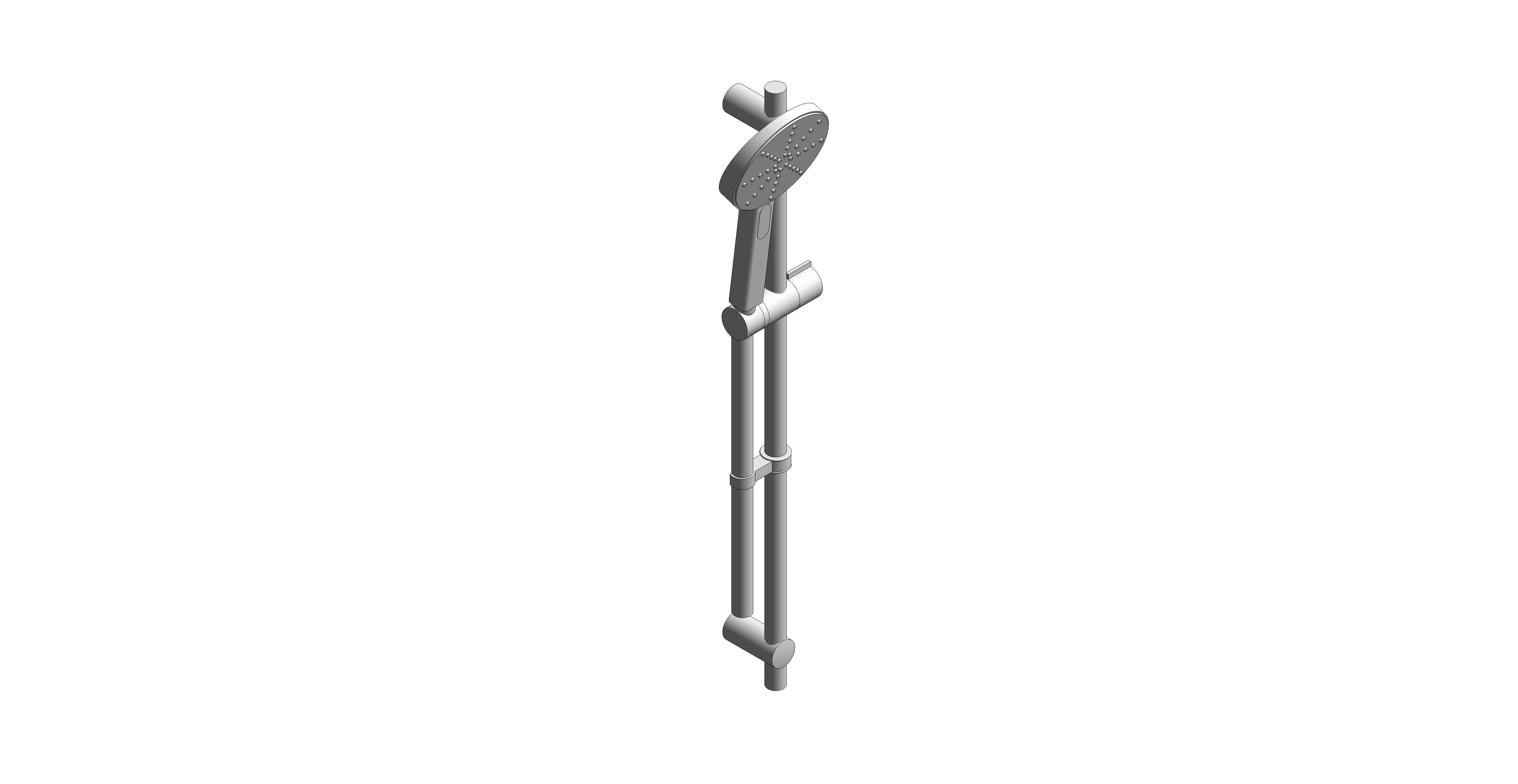 Product: NEBULA 3 Function Slide Shower Rail Kit, finished in a high-shine polished chrome (NEB-MFSRK/RO-DB-C/P)