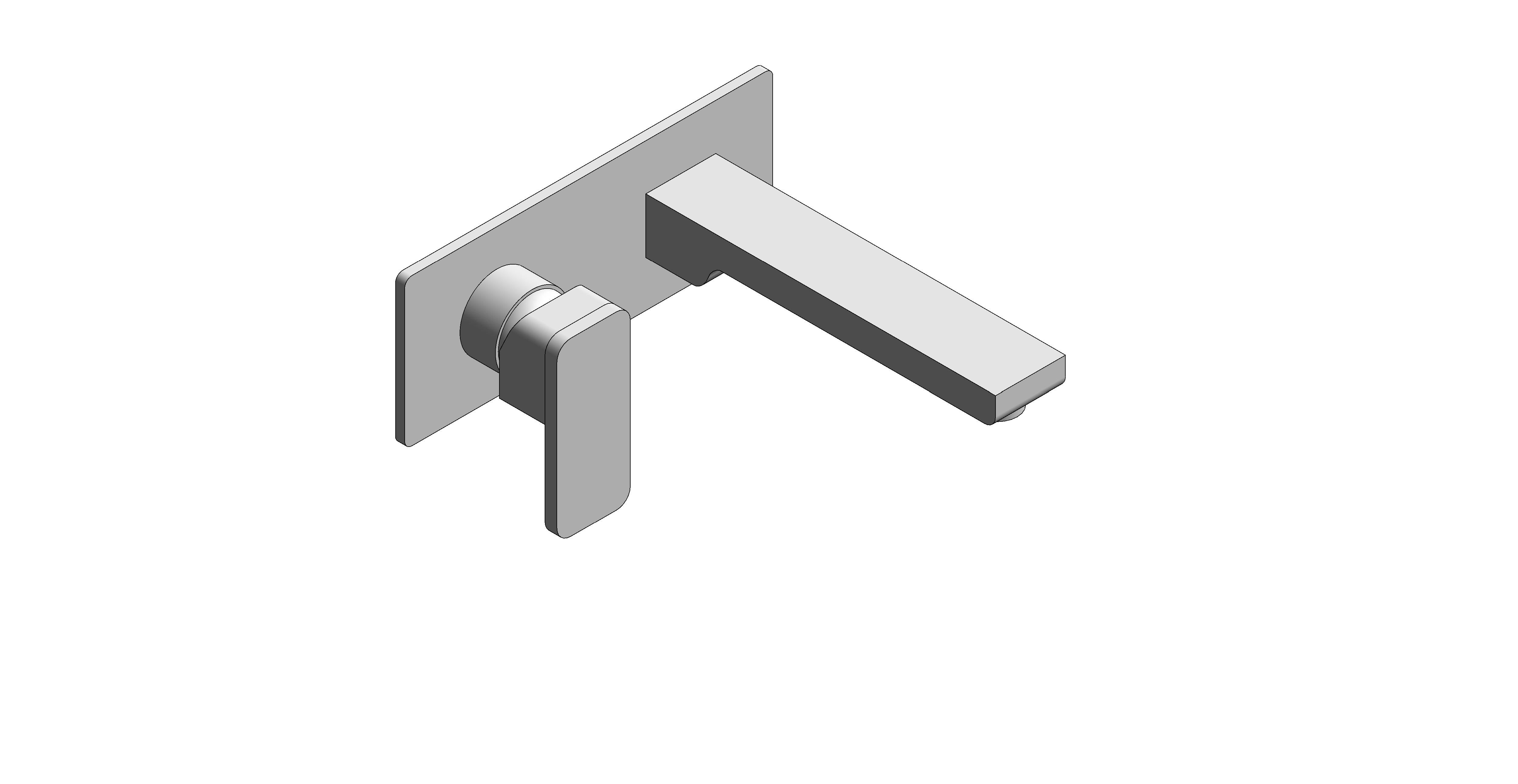 Product: PHASE Wall mounted basin mixer tap, finished in a high-shine polished chrome (PHA-109FS/A-C/P)