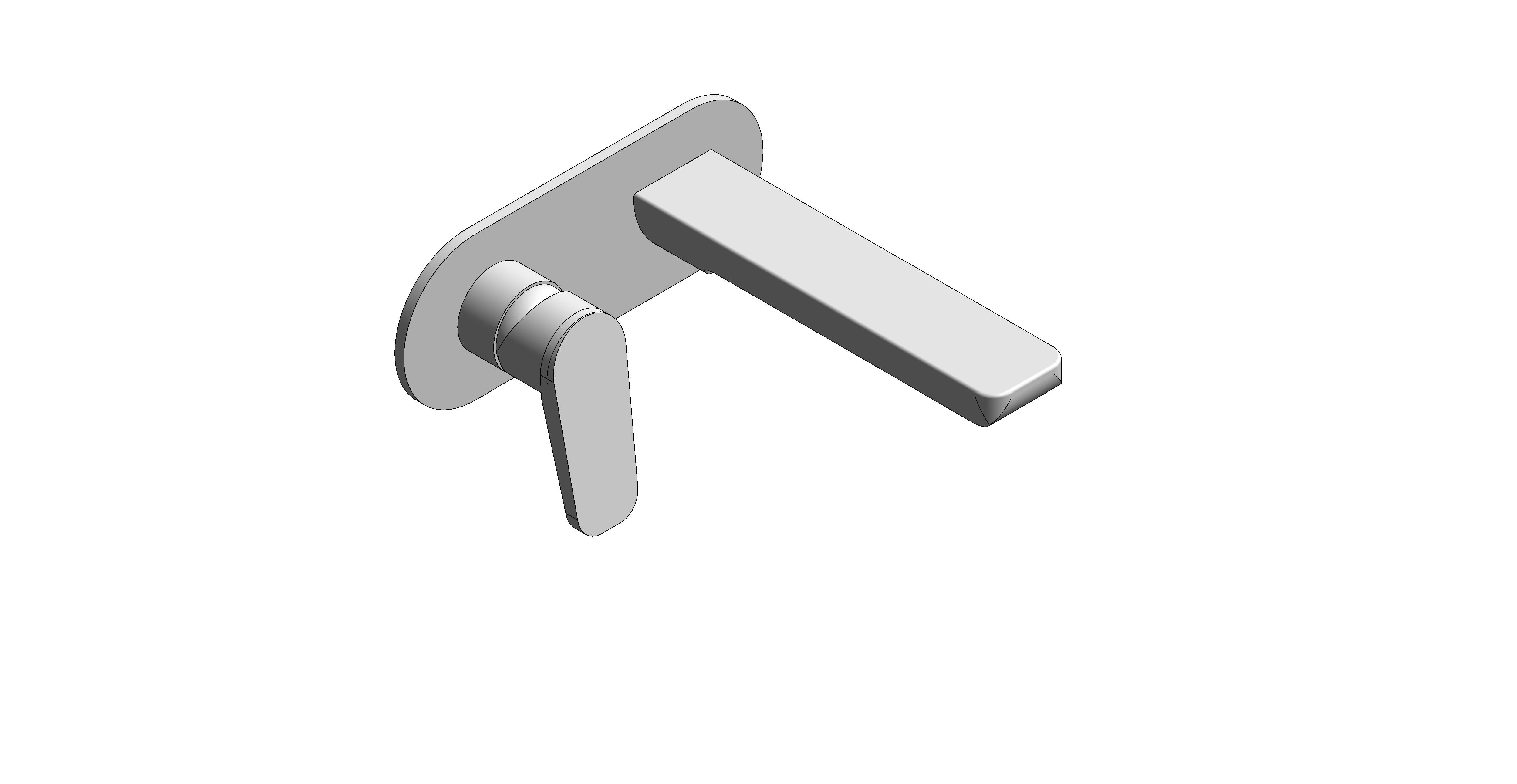 Product: PHOTON Wall mounted basin mixer tap, finished in a high-shine polished chrome (PHO-109FS/A-C/P)