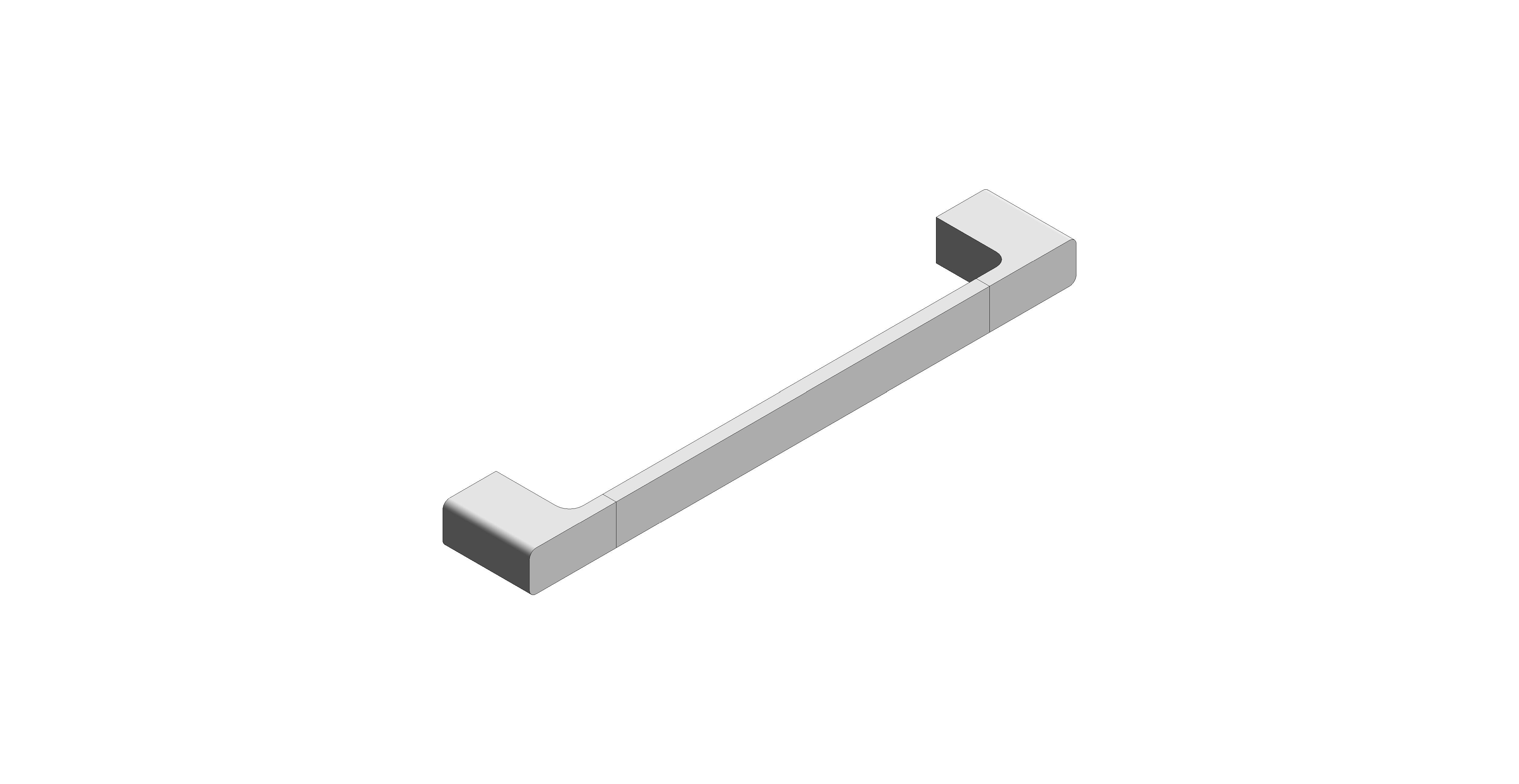 Product: SHAMA Towel Rail, finished in a high-shine polished chrome 450mm (18") (SHA-184-45-C/P)