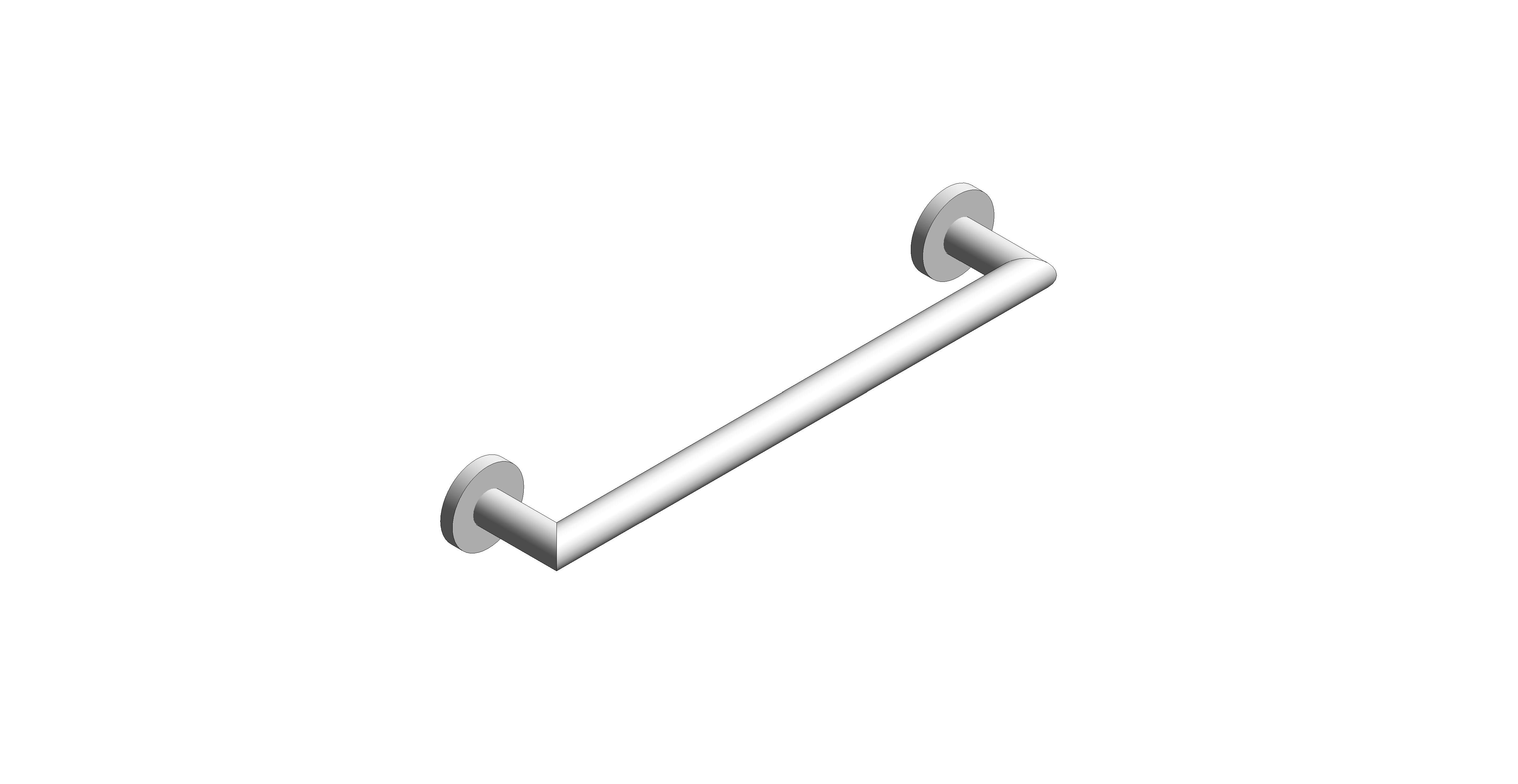 Product: SPA Grab or Towel Rail, finished in a high-shine polished chrome 450mm (18") (SPA-1801-45-C/P)