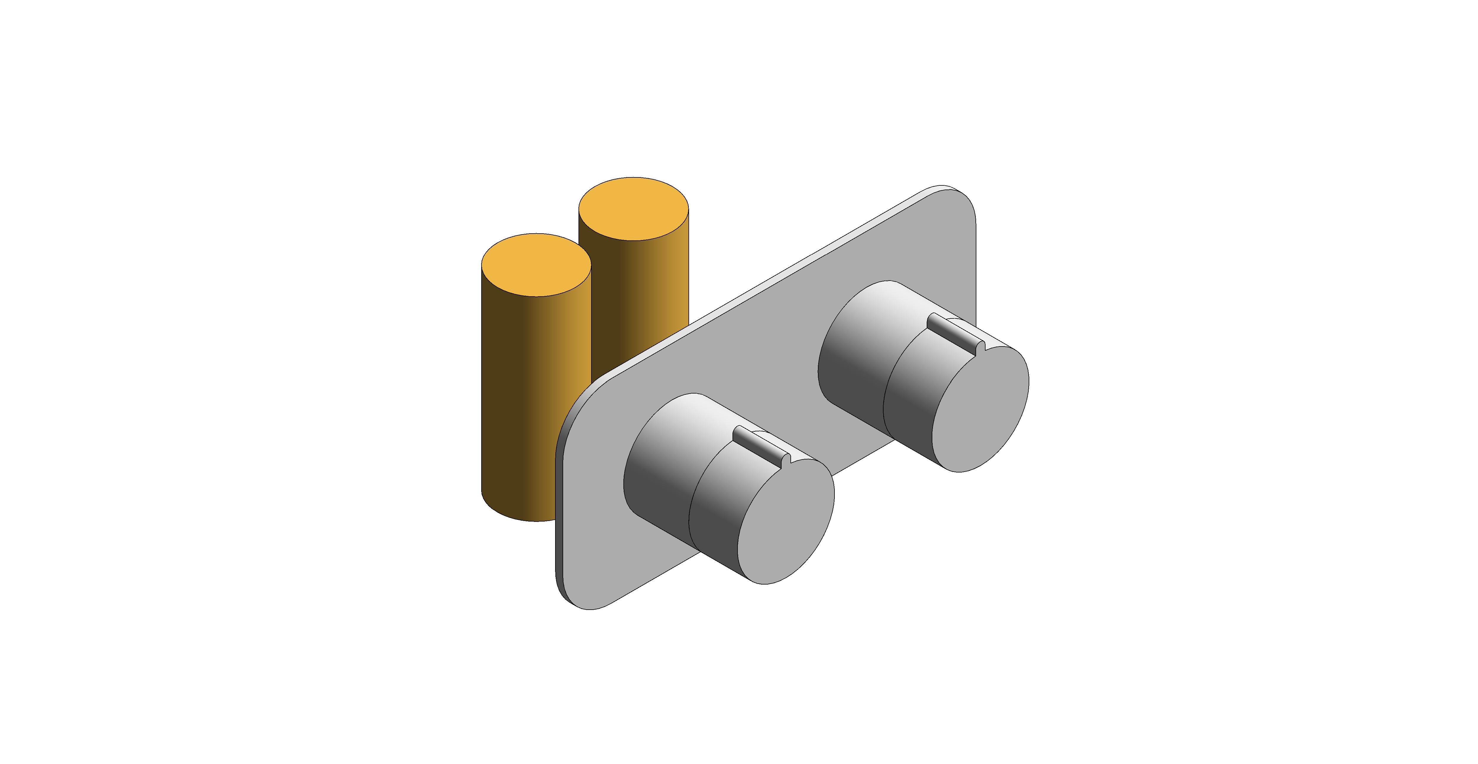 Product: TABLET ALTITUDE 2 Outlet Thermostatic Shower Valve with All-Flow function, finished in a high-shine polished chrome (TAB-148/2-H-ALT-C/P)