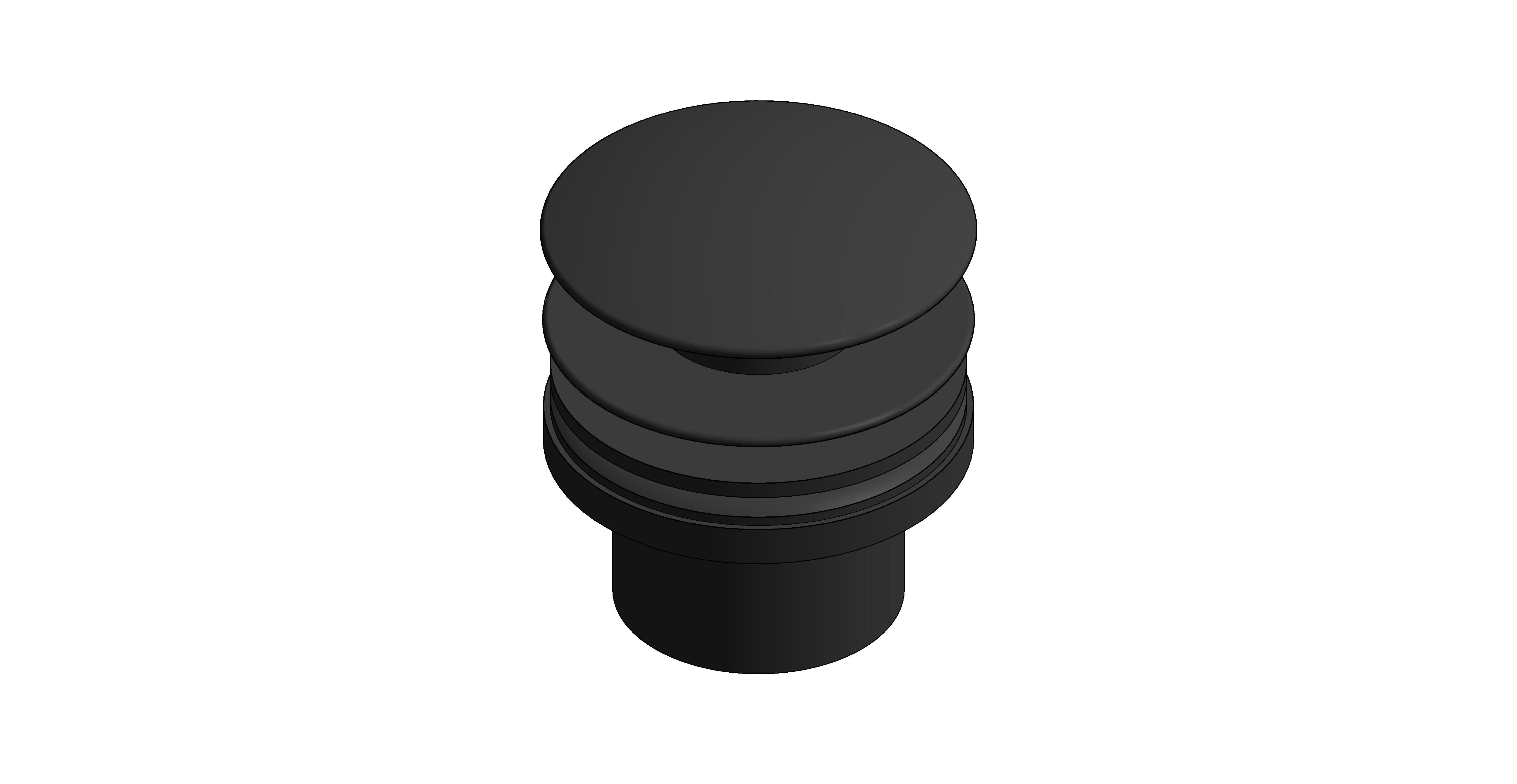 Product: CAMEO Universal basin waste finished in matt black (WG-395-MB)