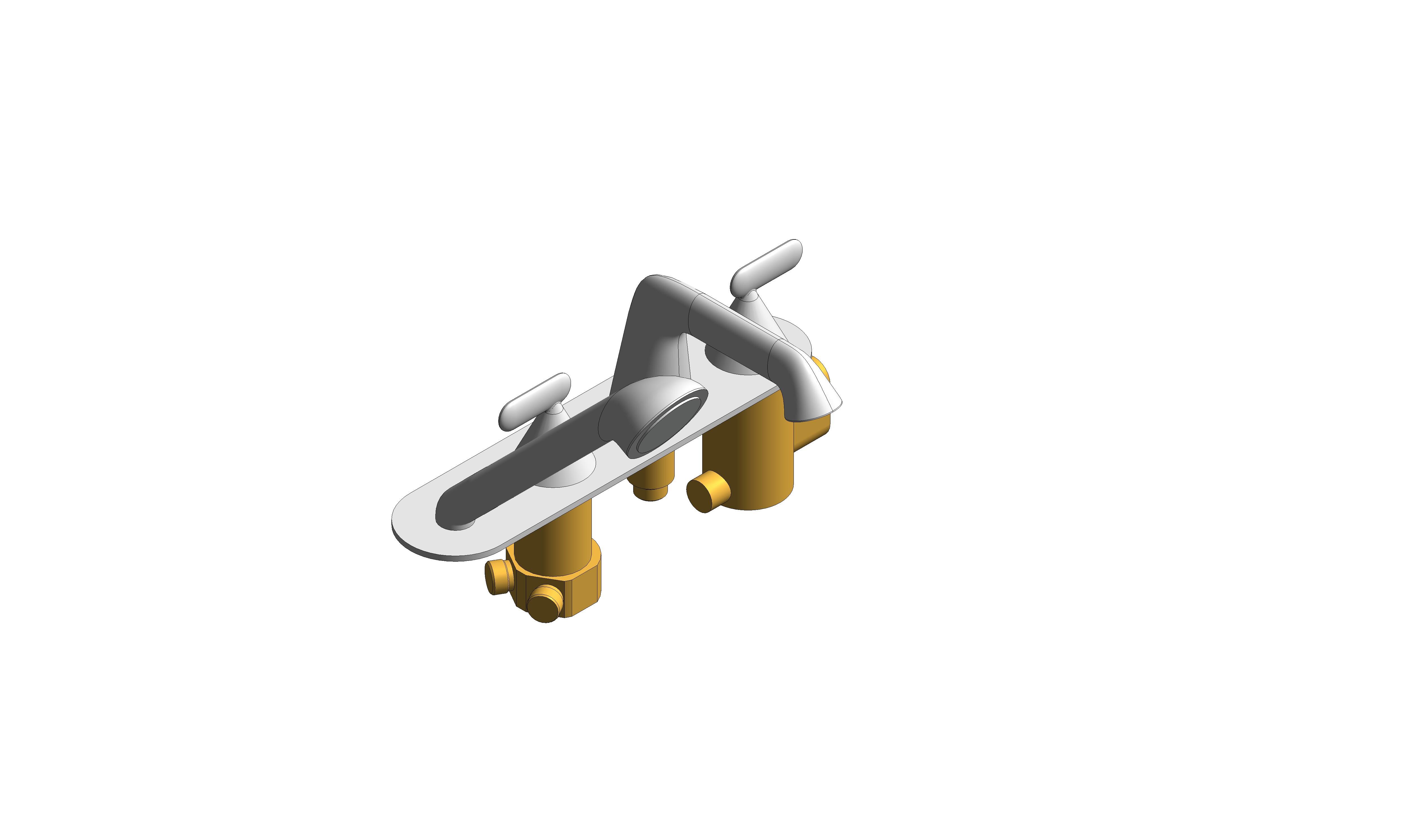 Product: ARRONDI Thermostatic Lever Handle Bath Shower Mixer + Spout (ARR-132T-CP)