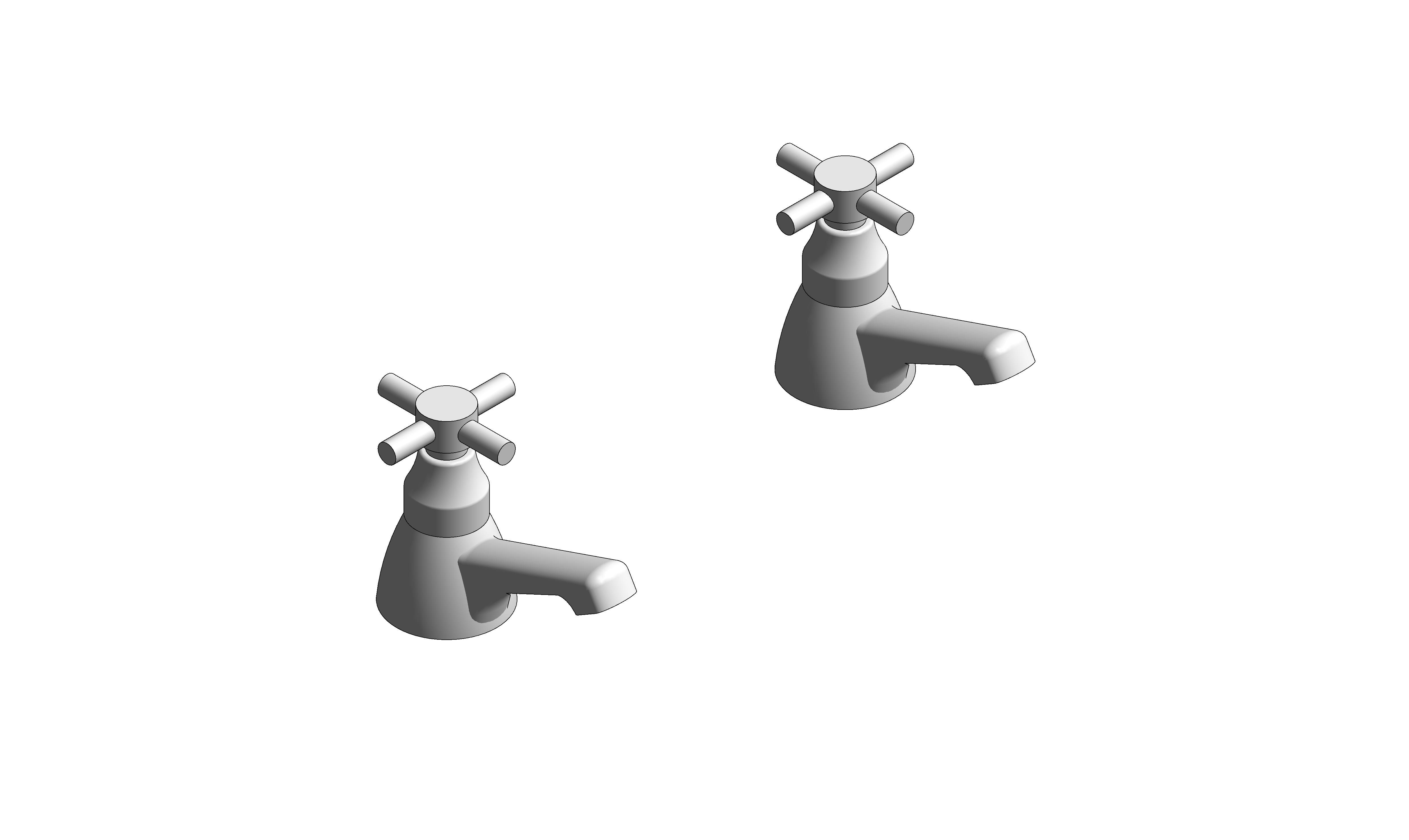 Product: VECTA Basin Pillar Taps CD Valve (AX-VEC-106/CD-CP)